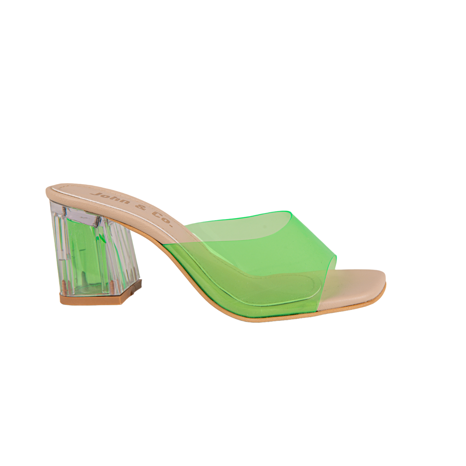 Lustre heels shoe Green