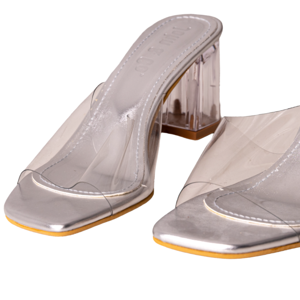 Lustre heels shoe Silver
