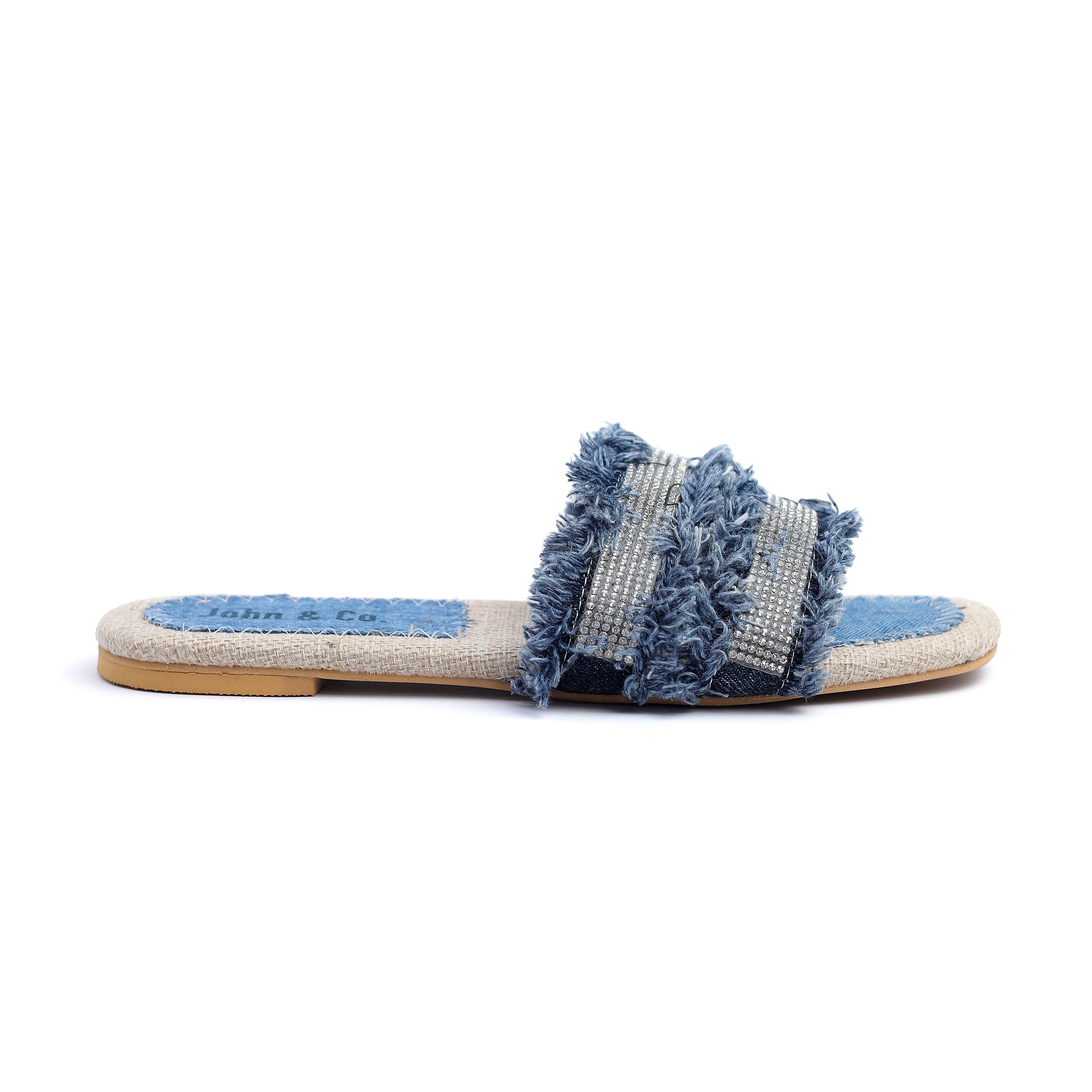 Glitter wave slipper Blue