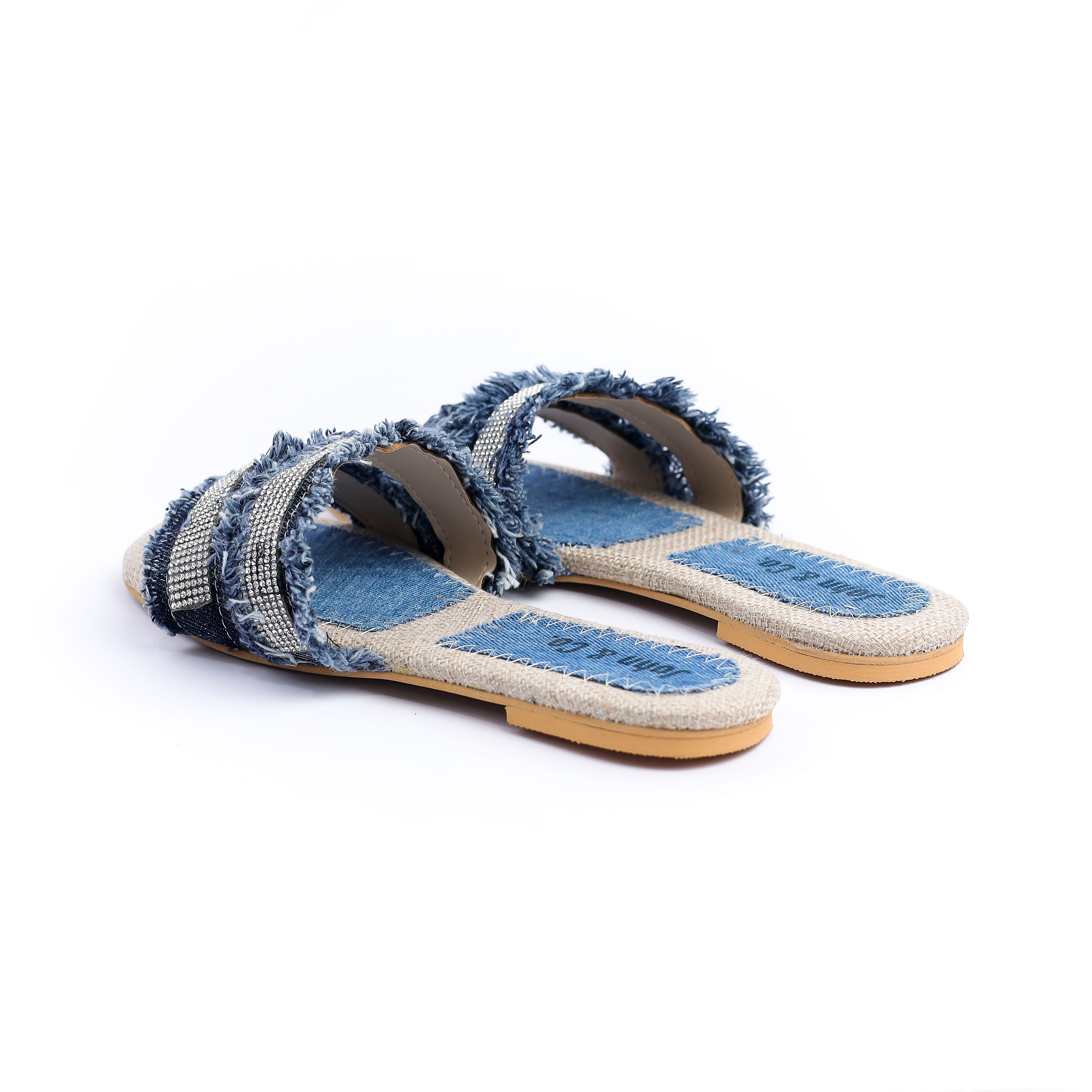 Glitter wave slipper Blue