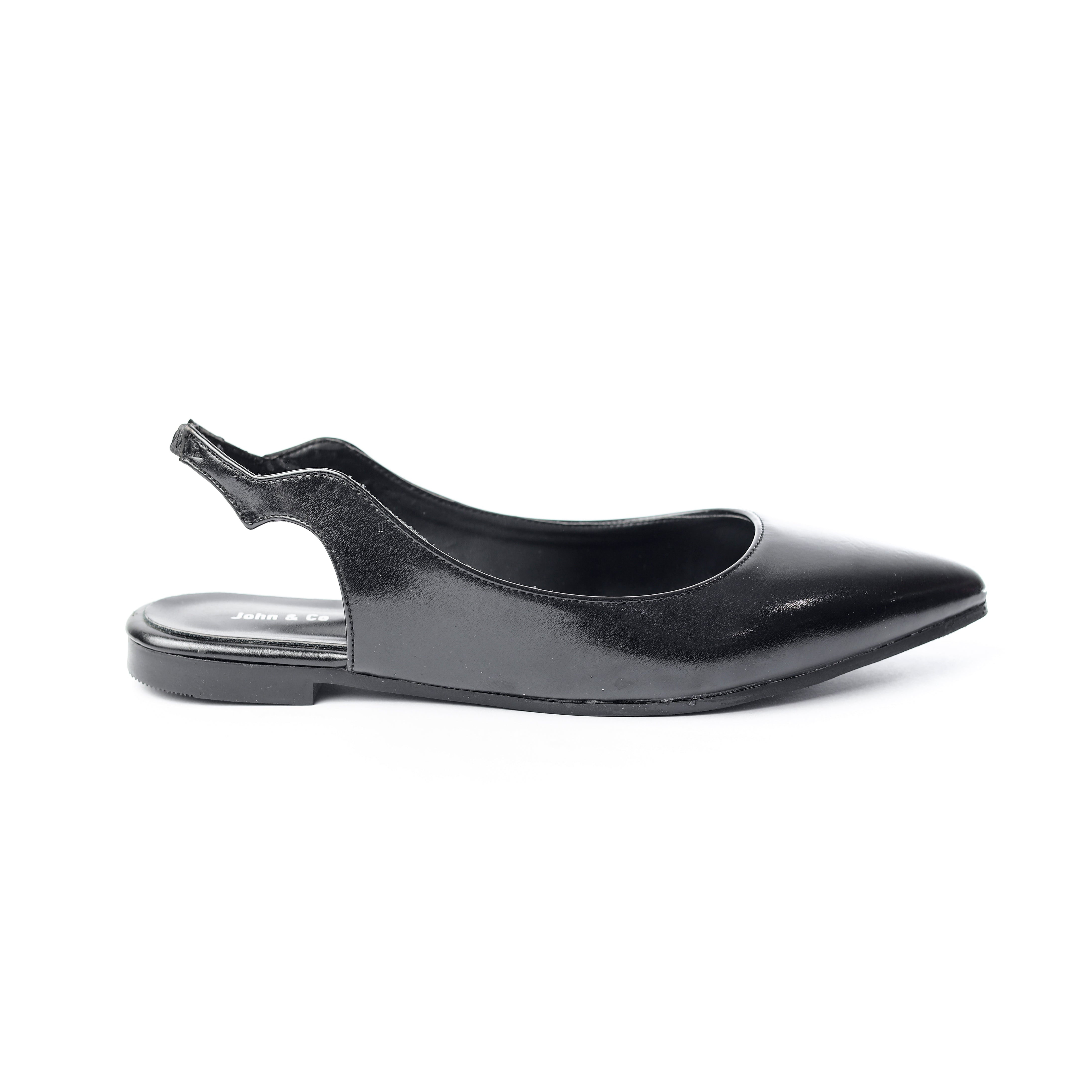Ebony Grace Slingback Flats Black