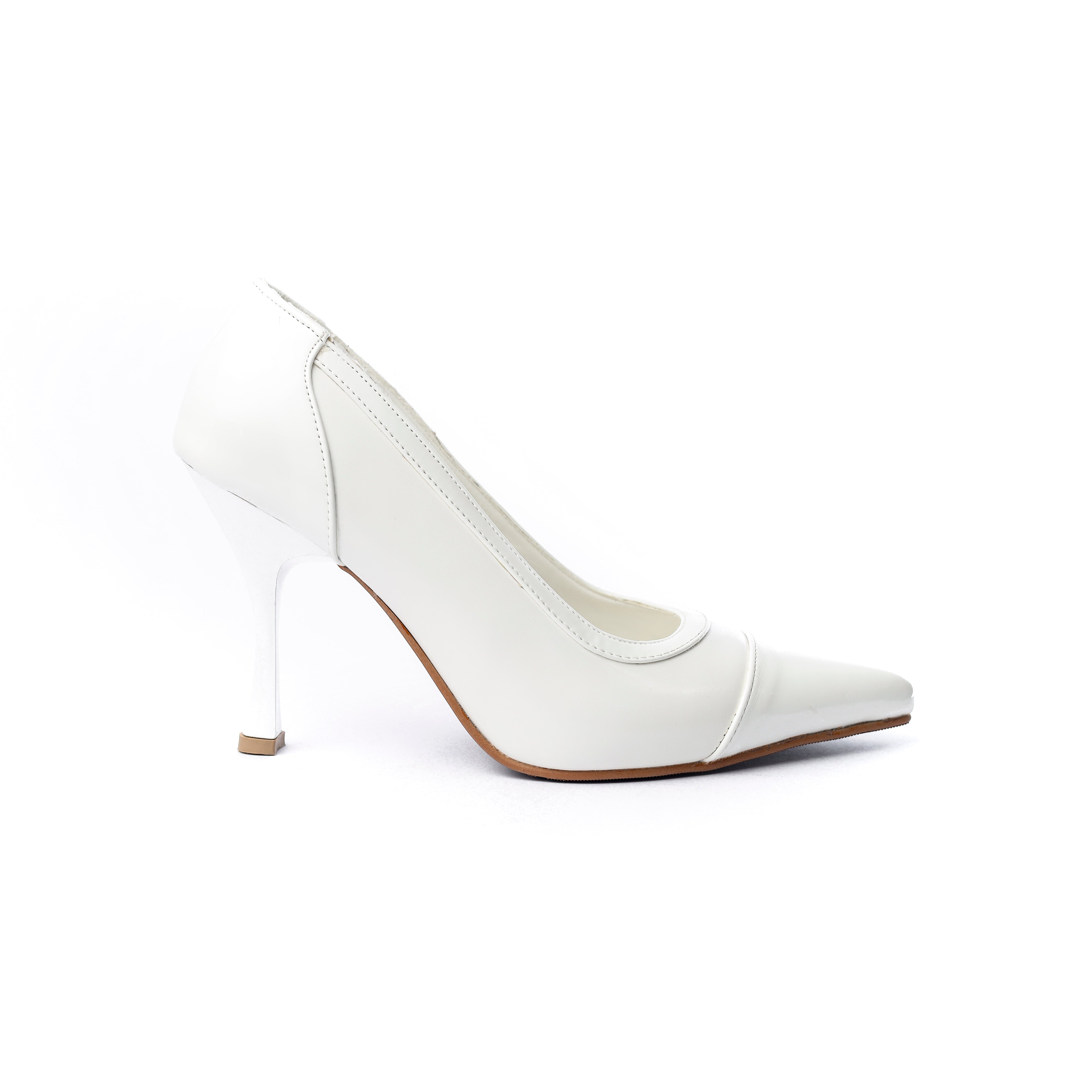 Refined High Heel Pumps White