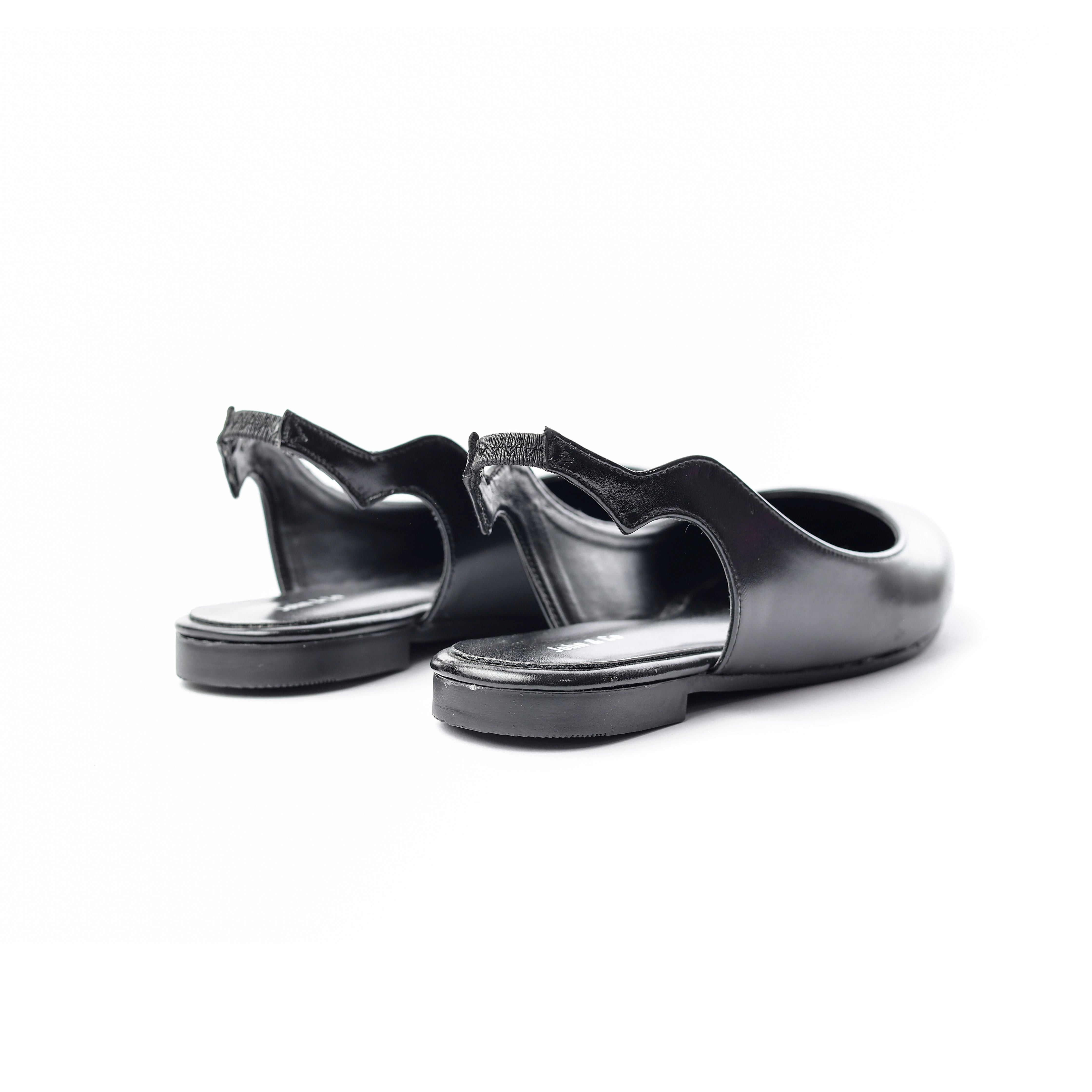 Ebony Grace Slingback Flats Black