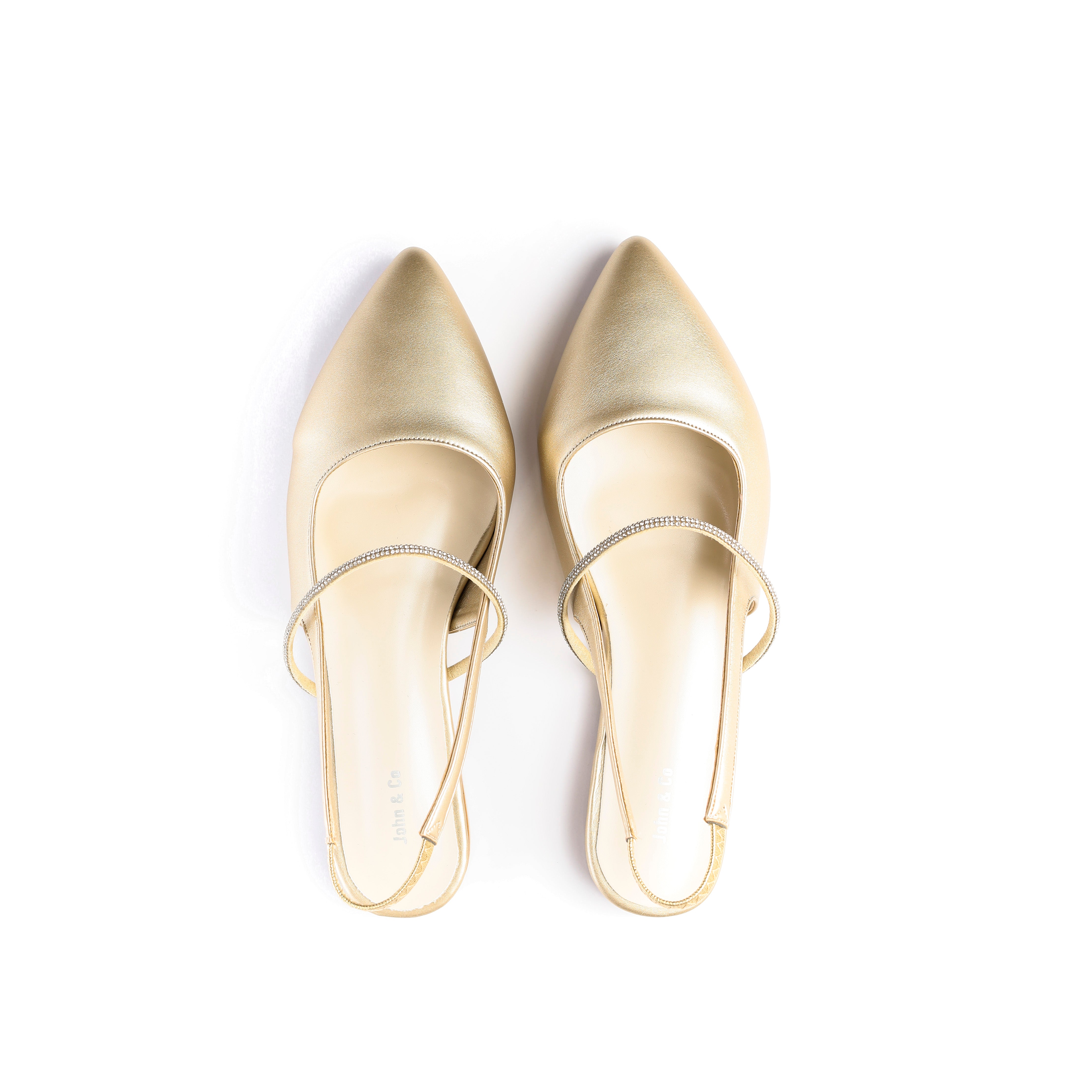 Noir Luxe Flats Champagne