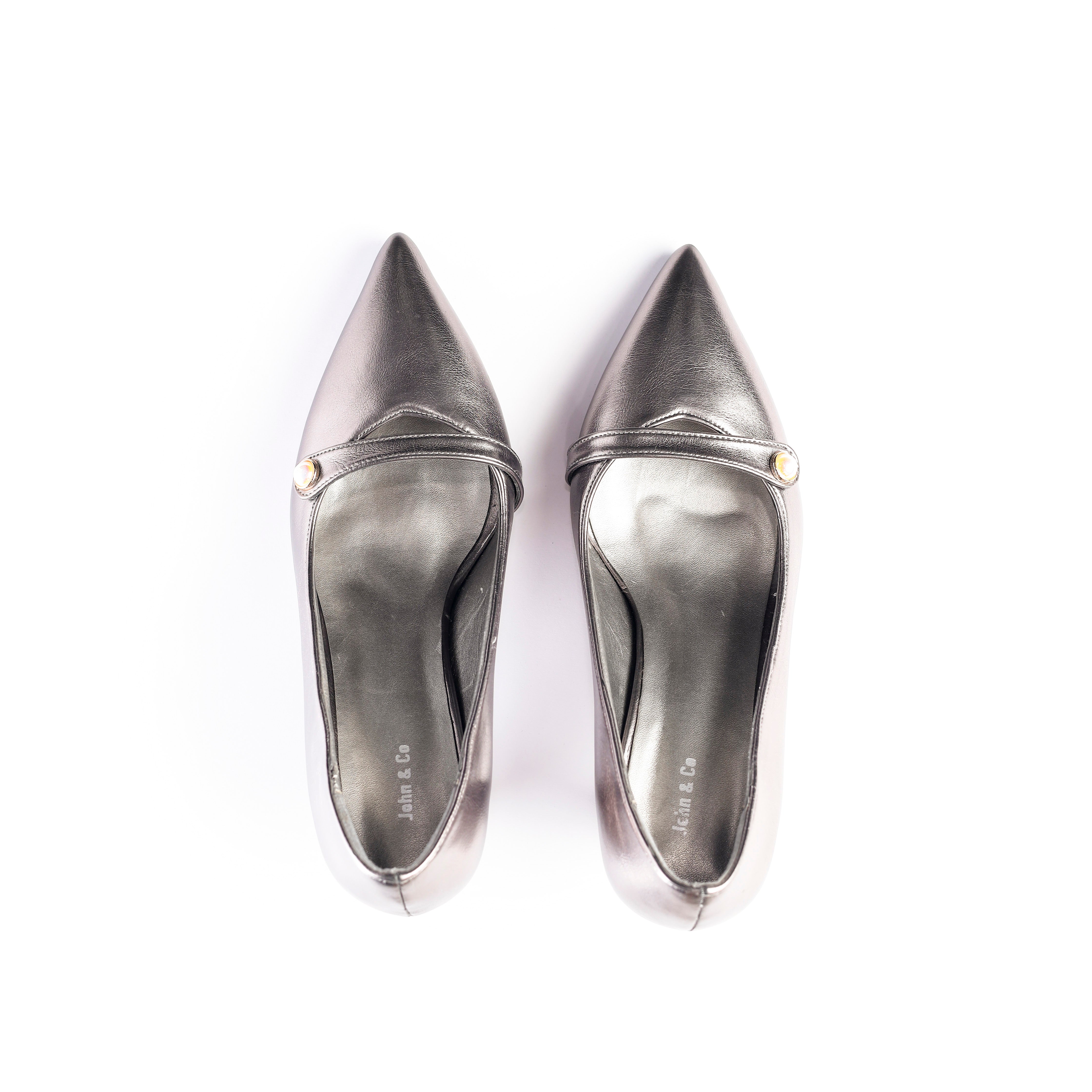 Midnight Glamour Heels Silver