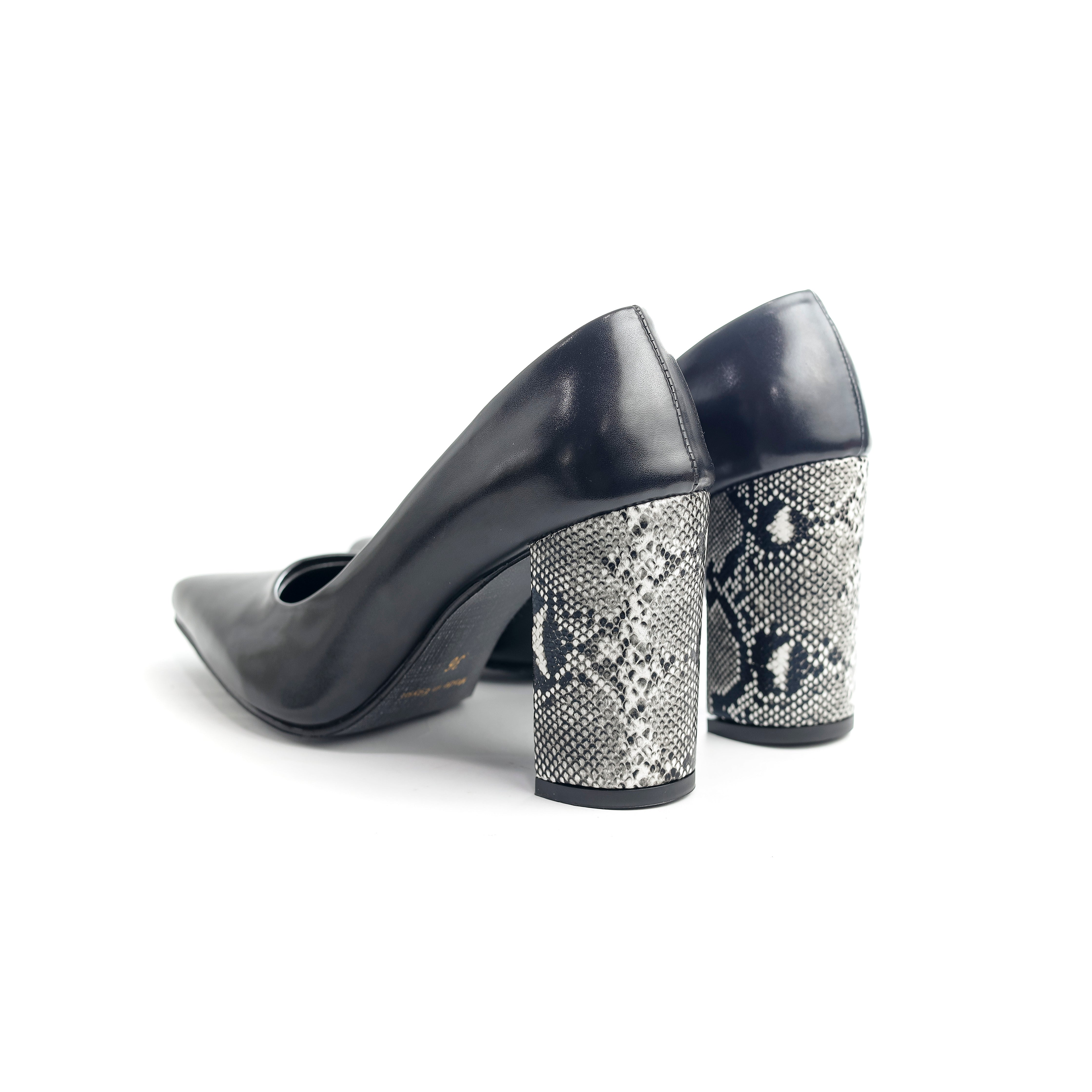 Obsidian Serpent Heels Black