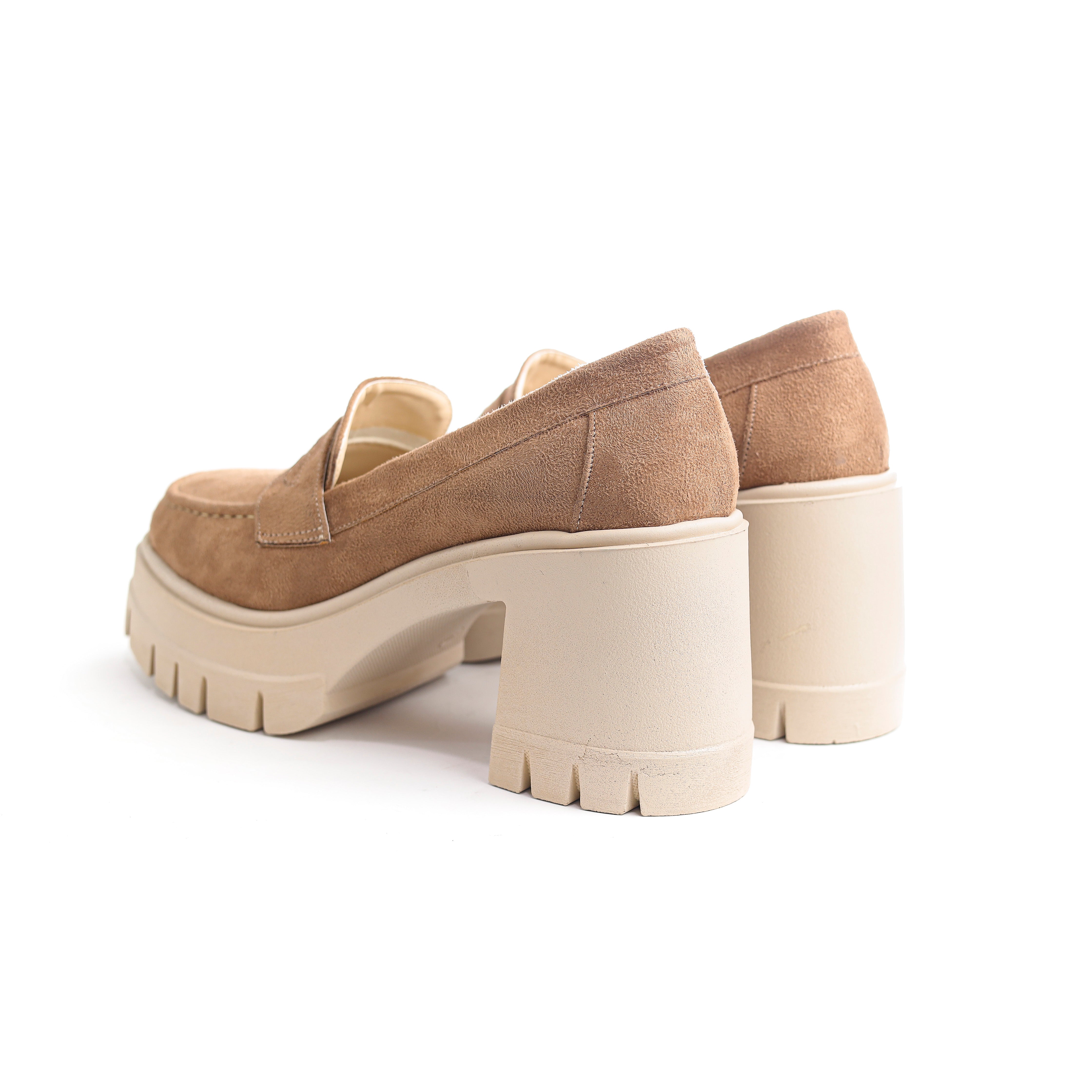 Casual Moccasin Loafers Cafe