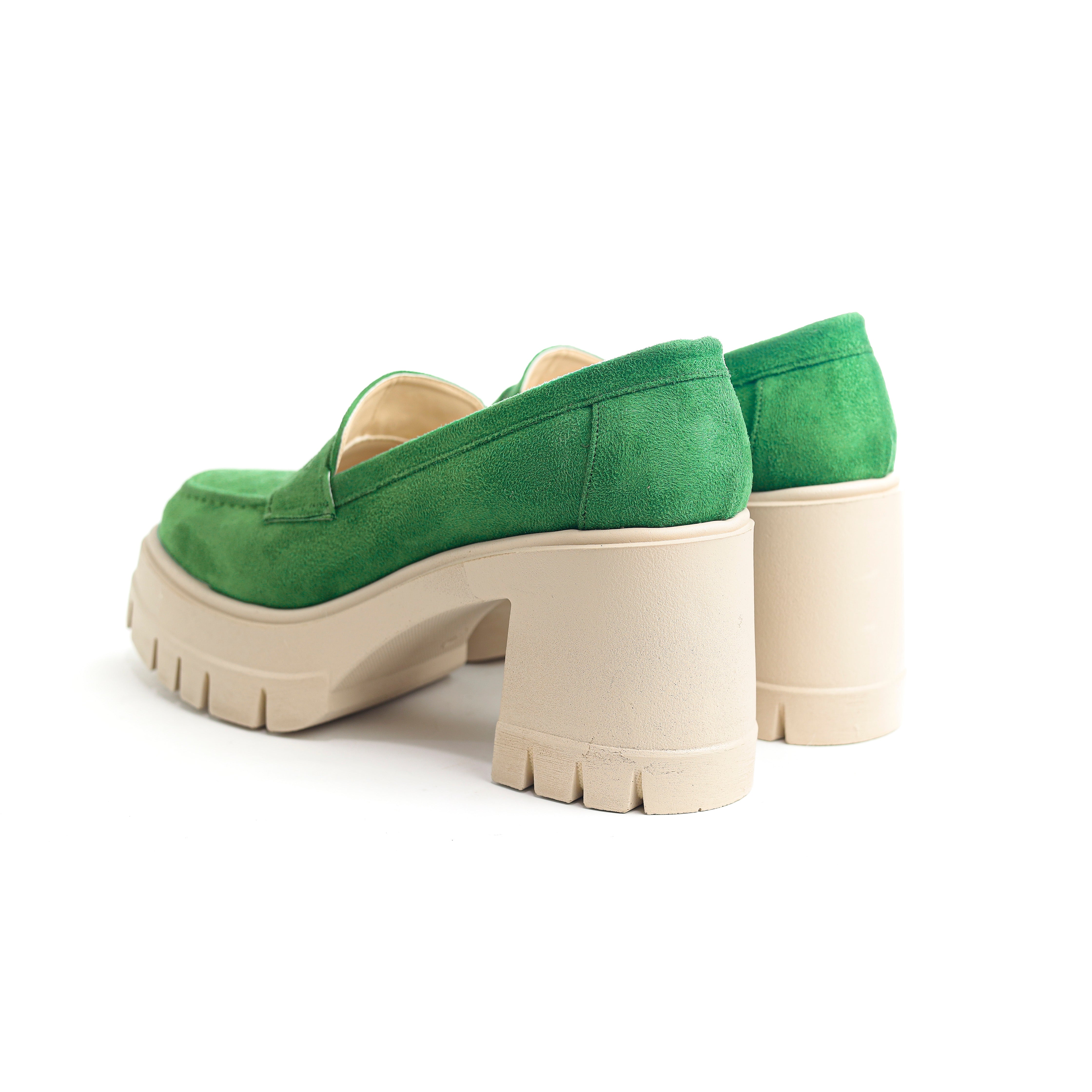 Casual Moccasin Loafers Green