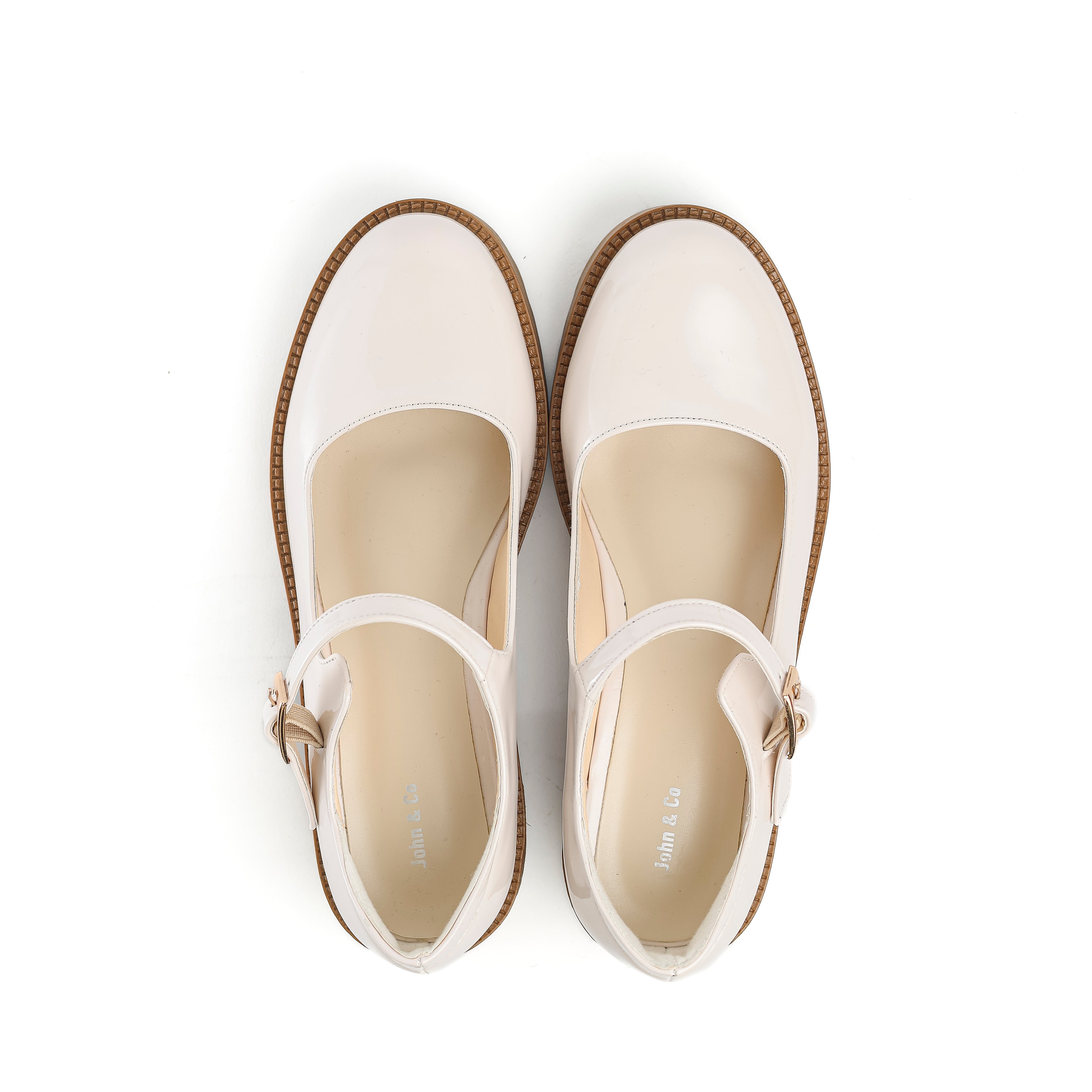 Vintage Petal Shoes Beige