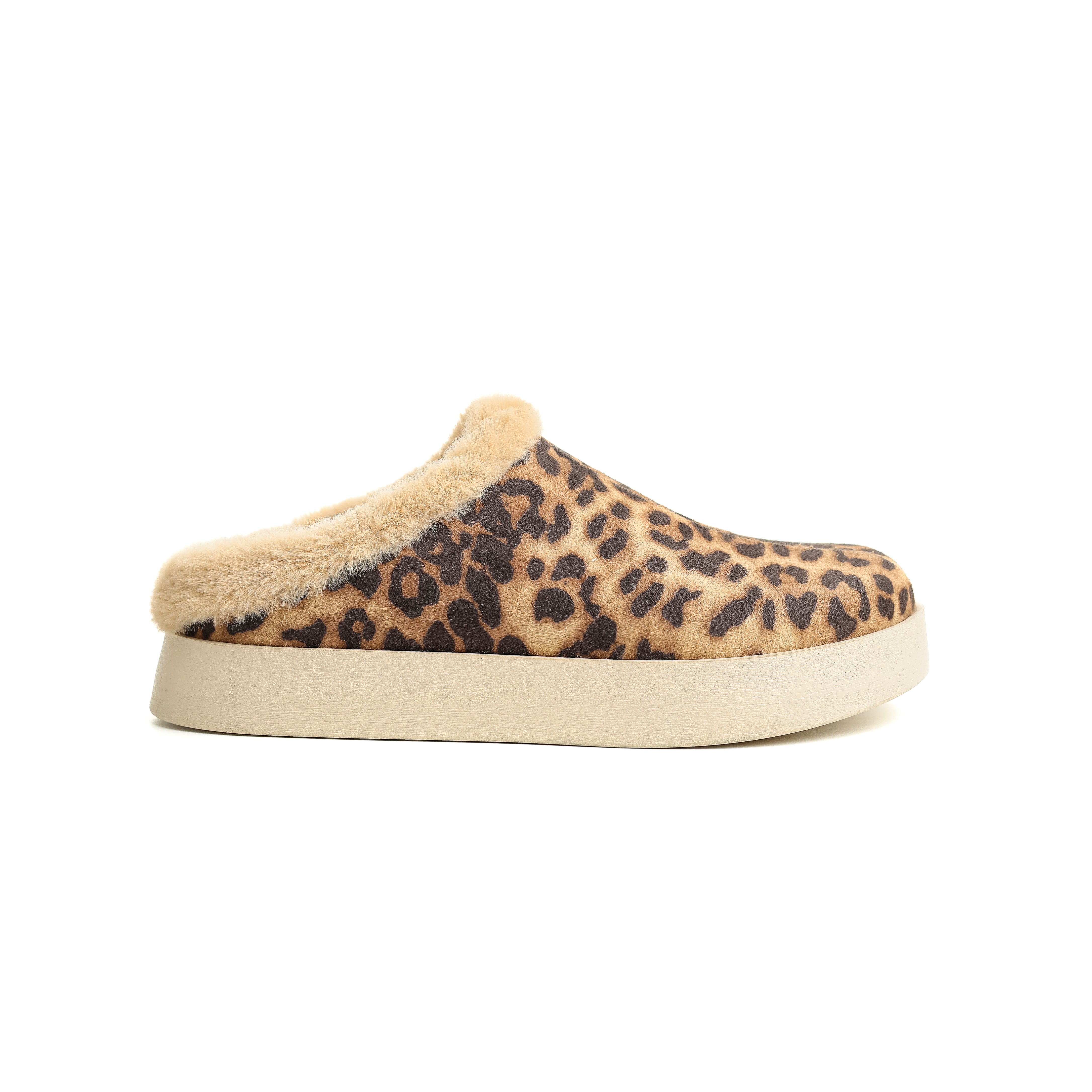 Leopard Fleece Comfort Brown