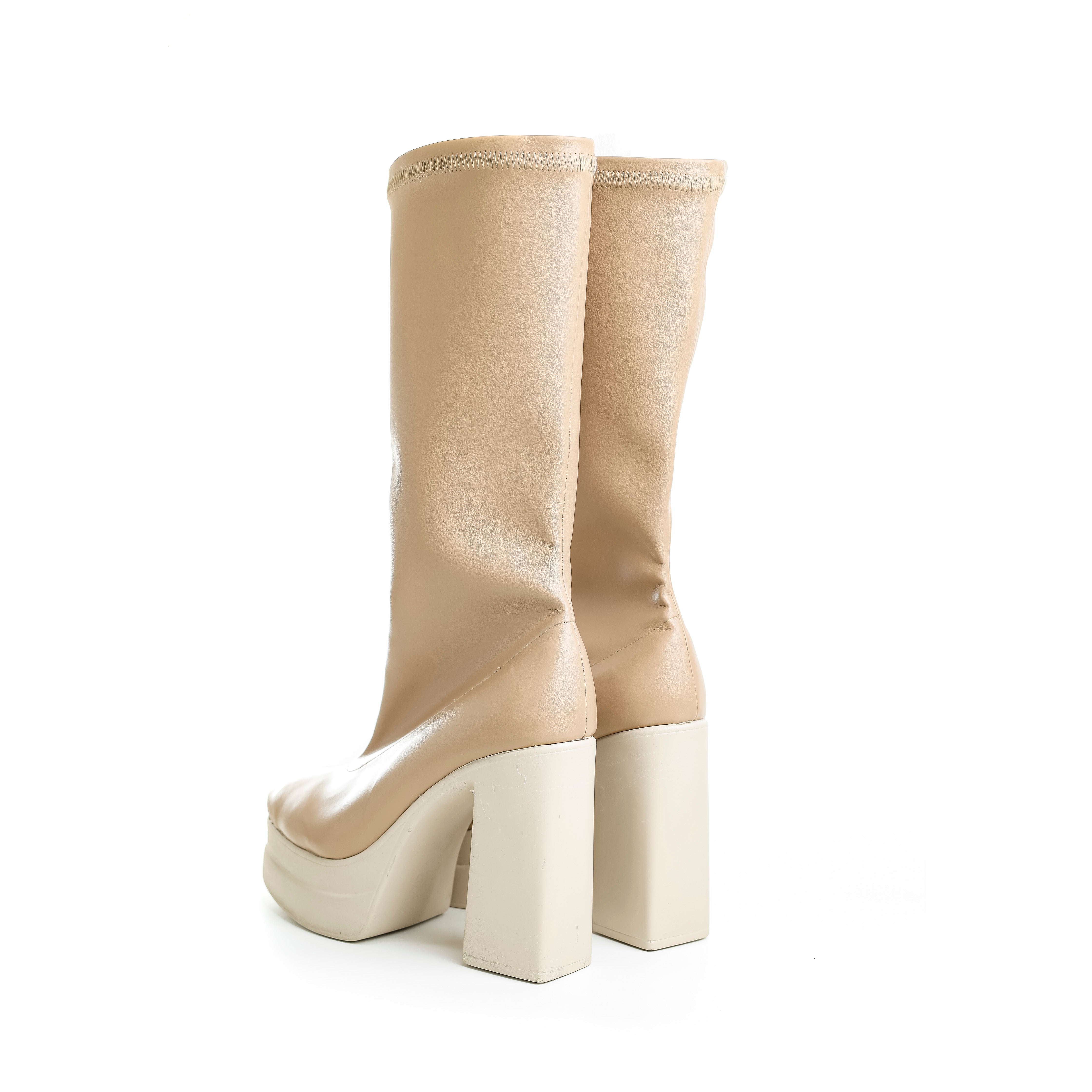 Sculpted Platform Beige
