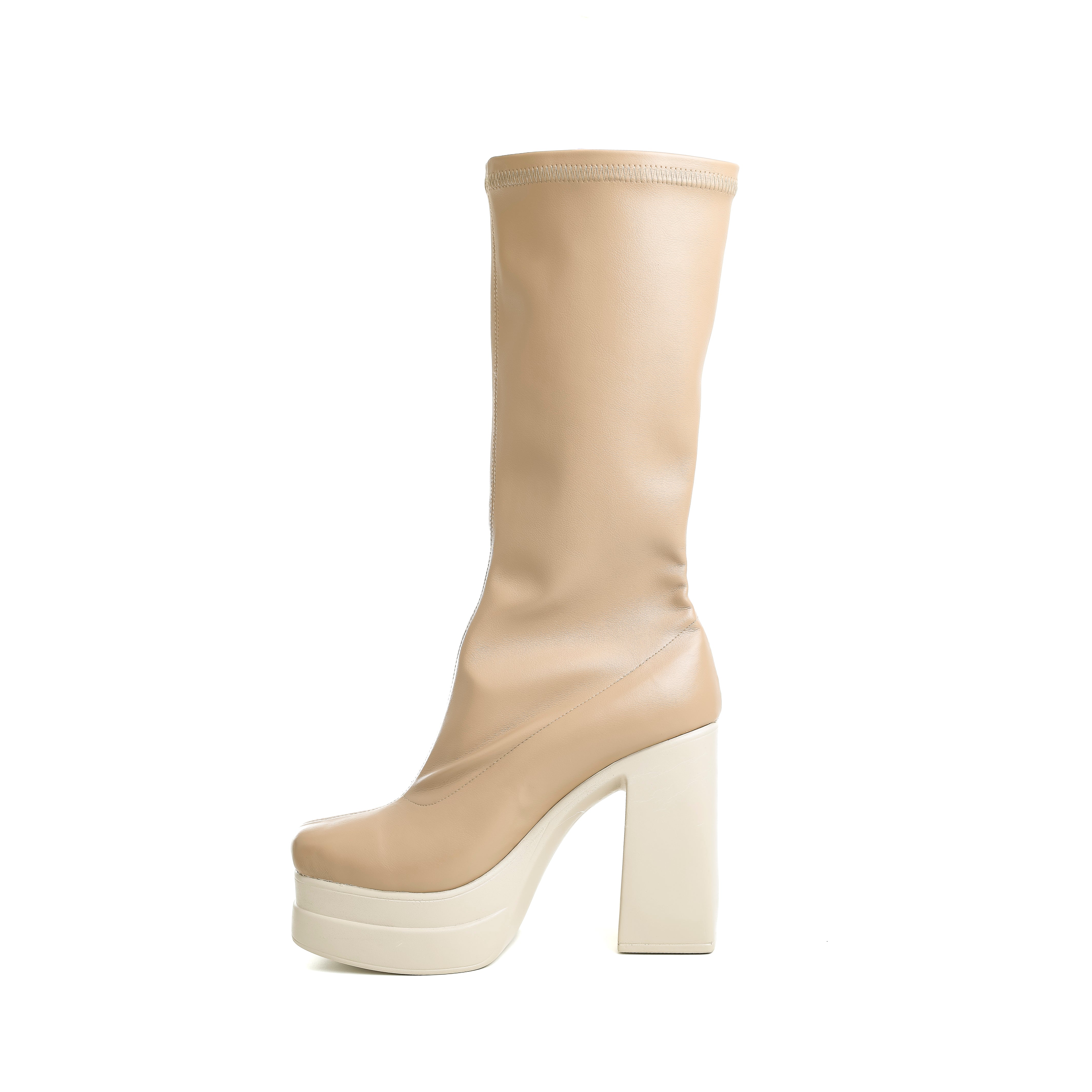 Sculpted Platform Beige