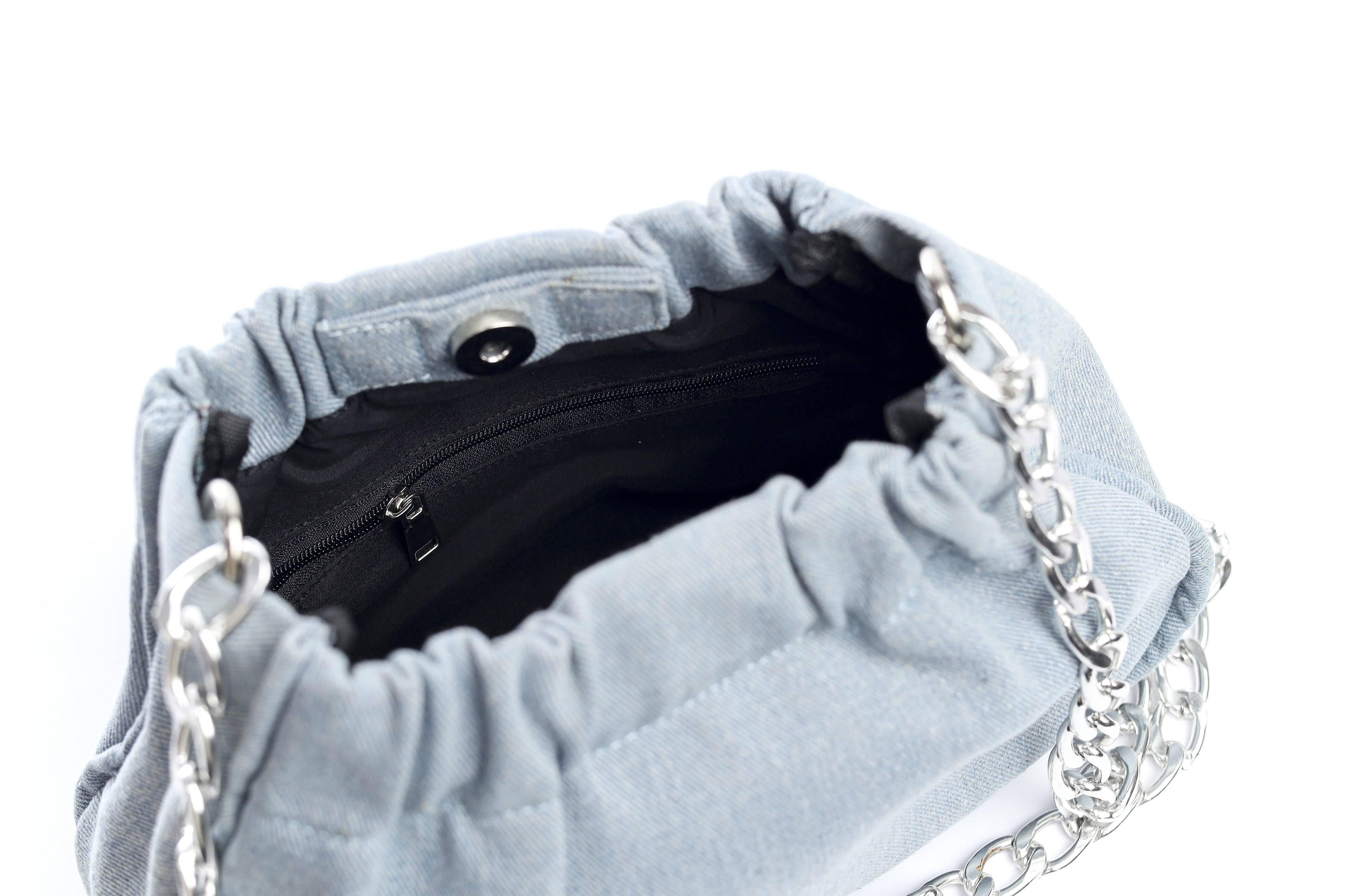 Denim Chain Bag