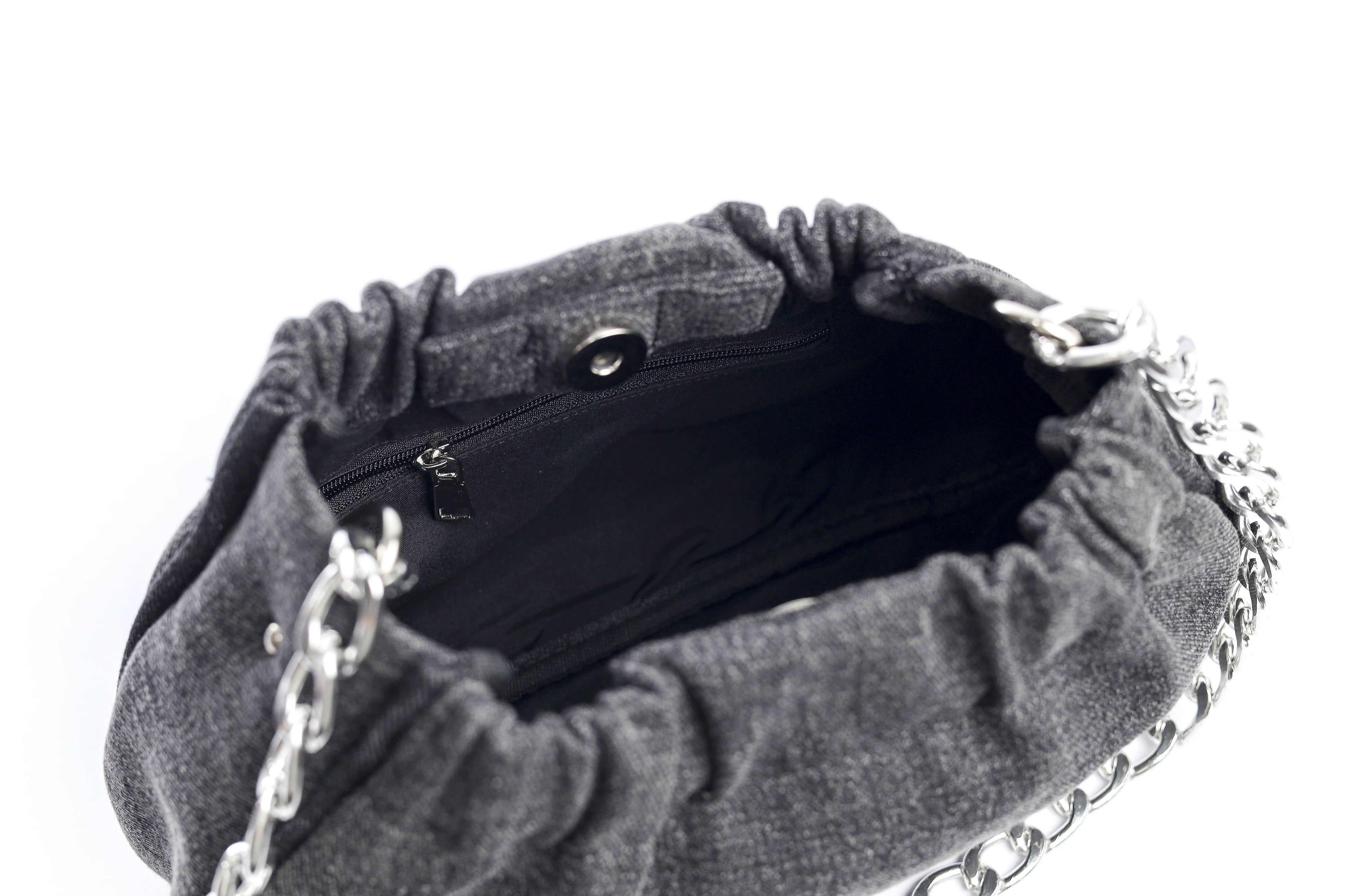 Denim Chain Bag