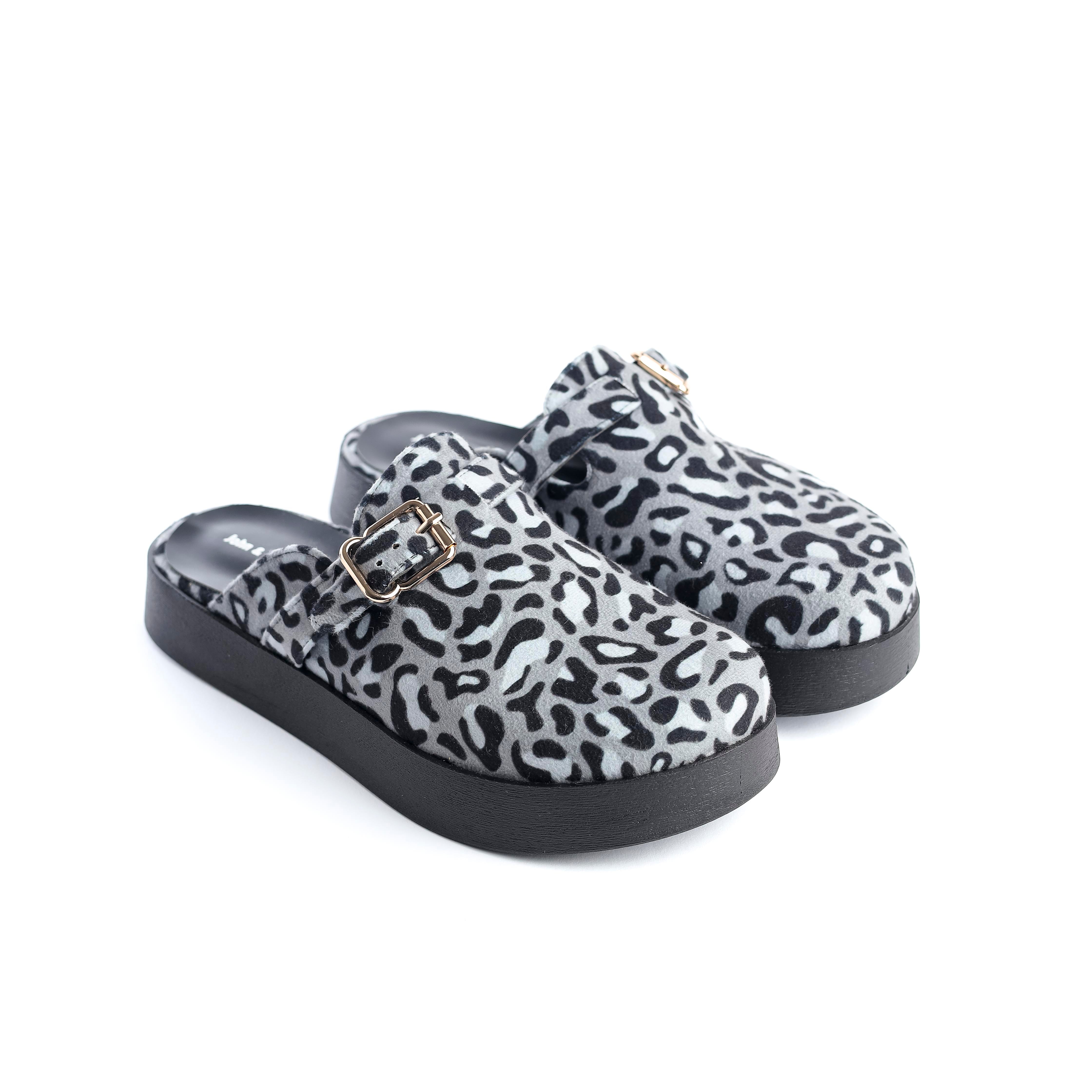 Solera clogs Leopard/grey
