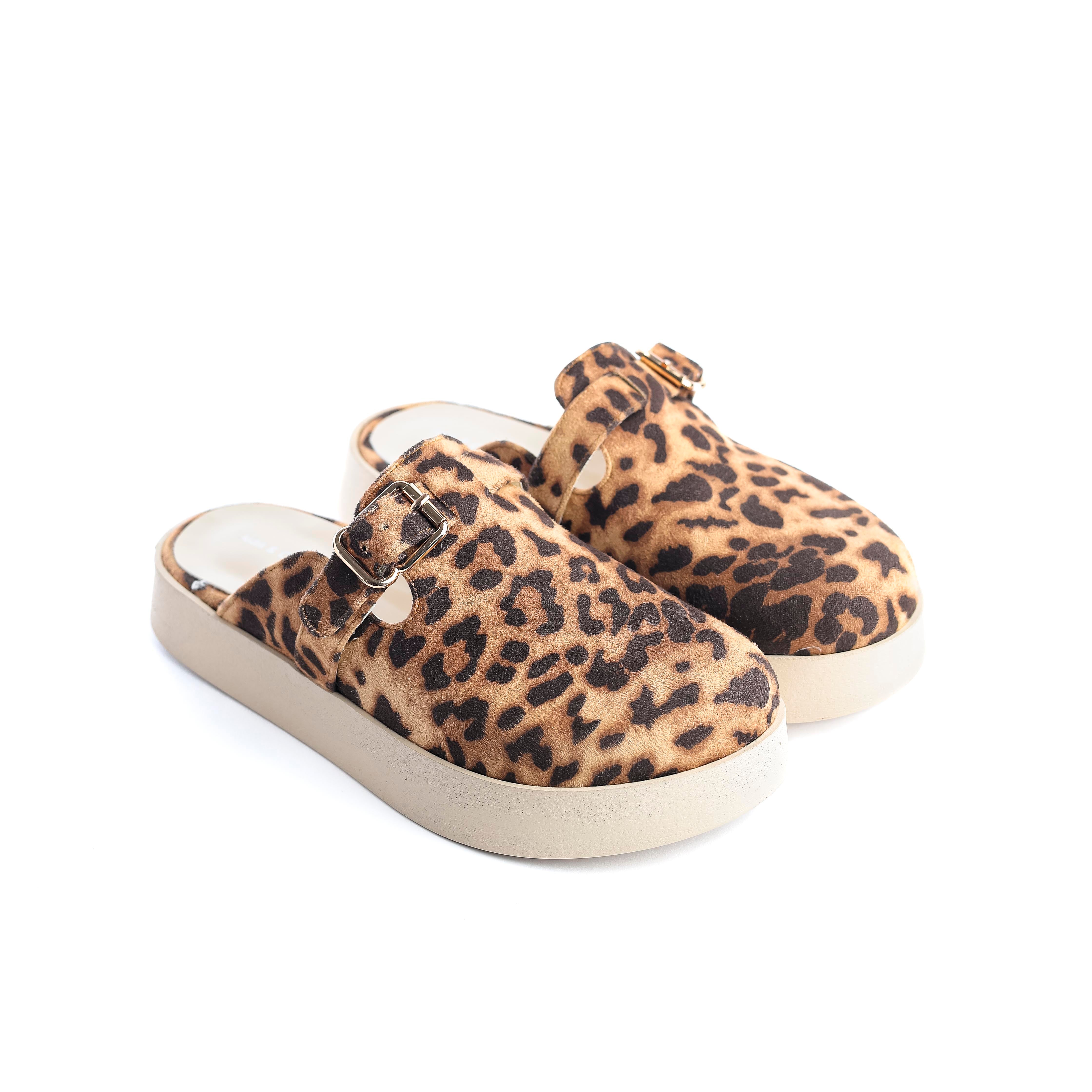 Solera clogs Leopard/brown