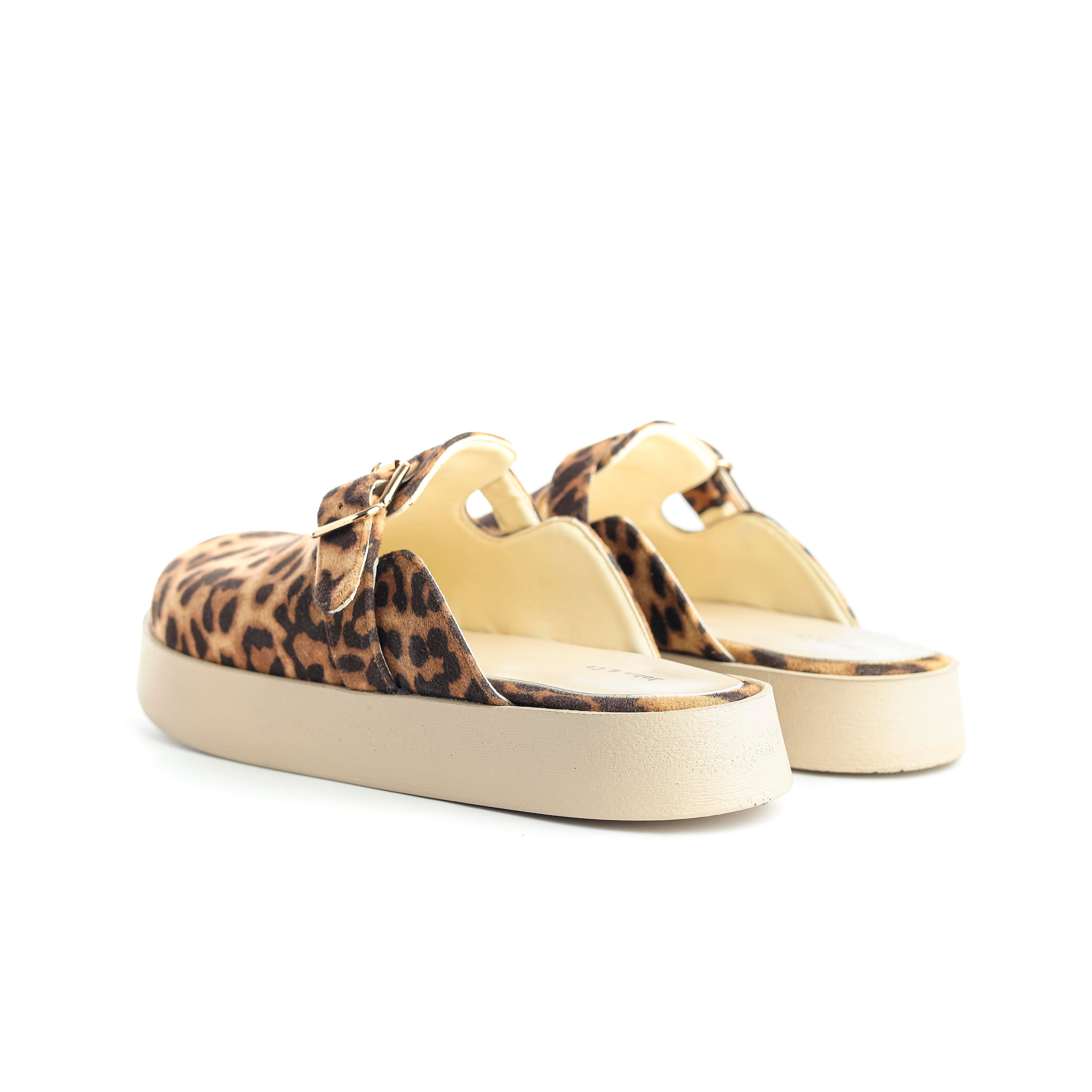 Solera clogs Leopard/brown