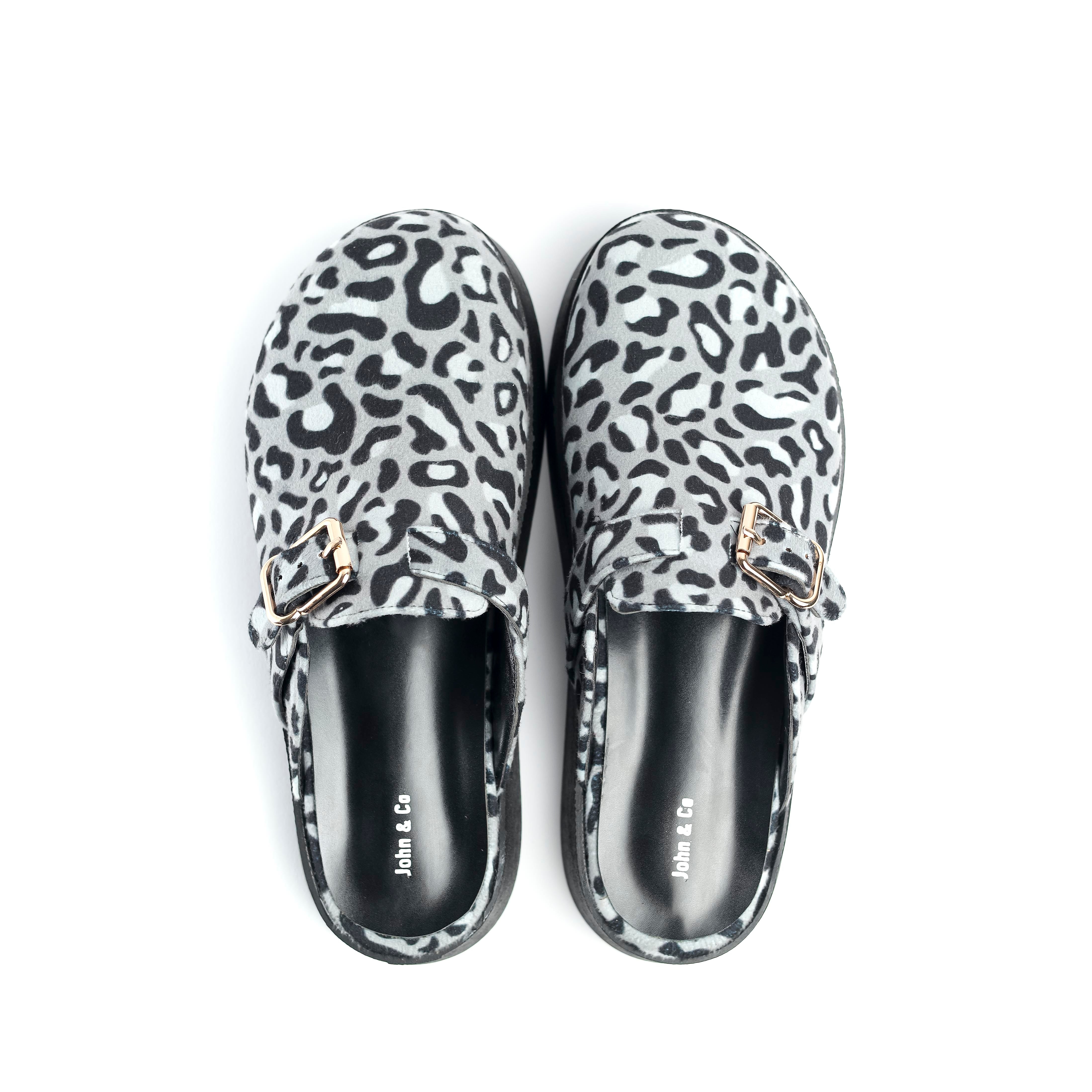 Solera clogs Leopard/grey