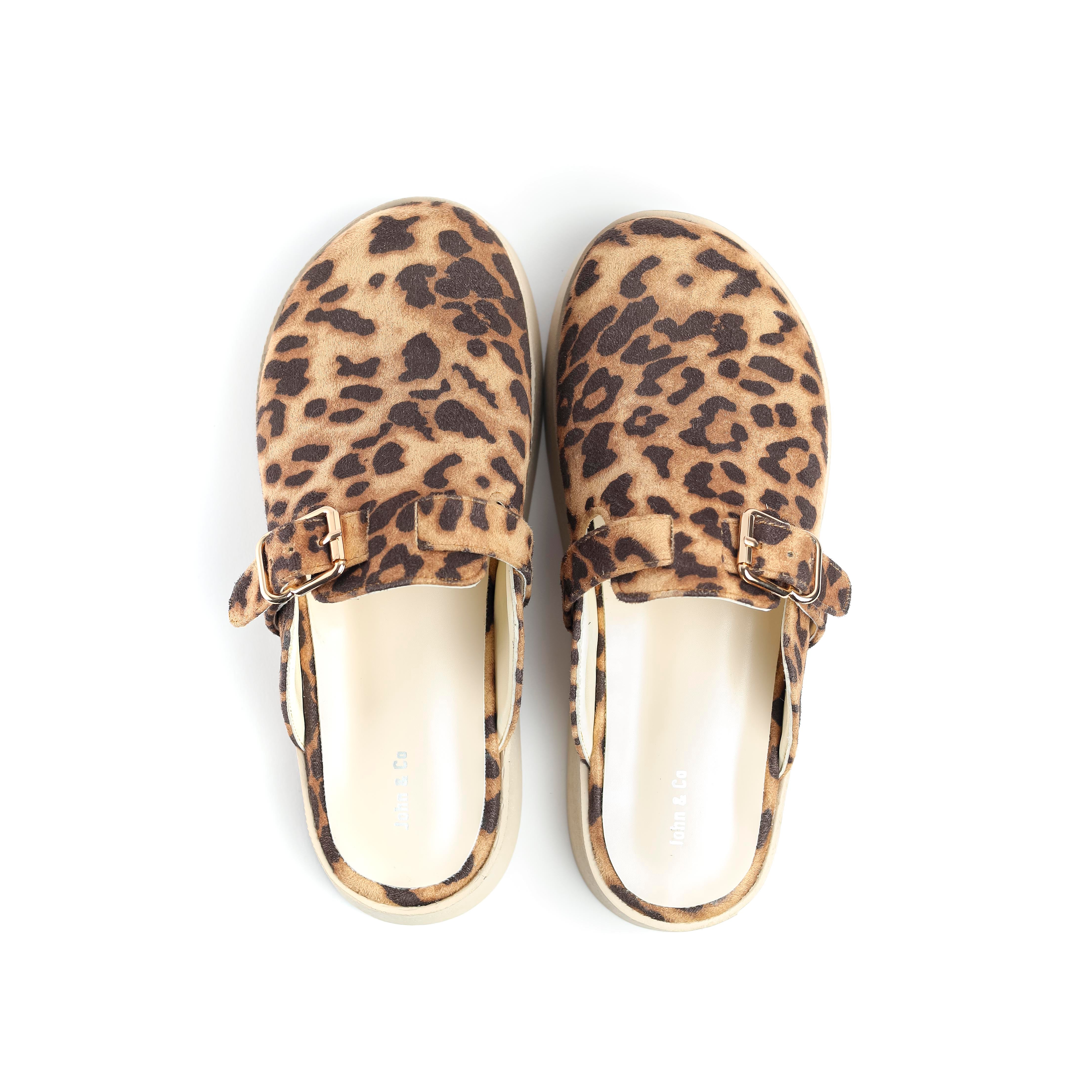 Solera clogs Leopard/brown