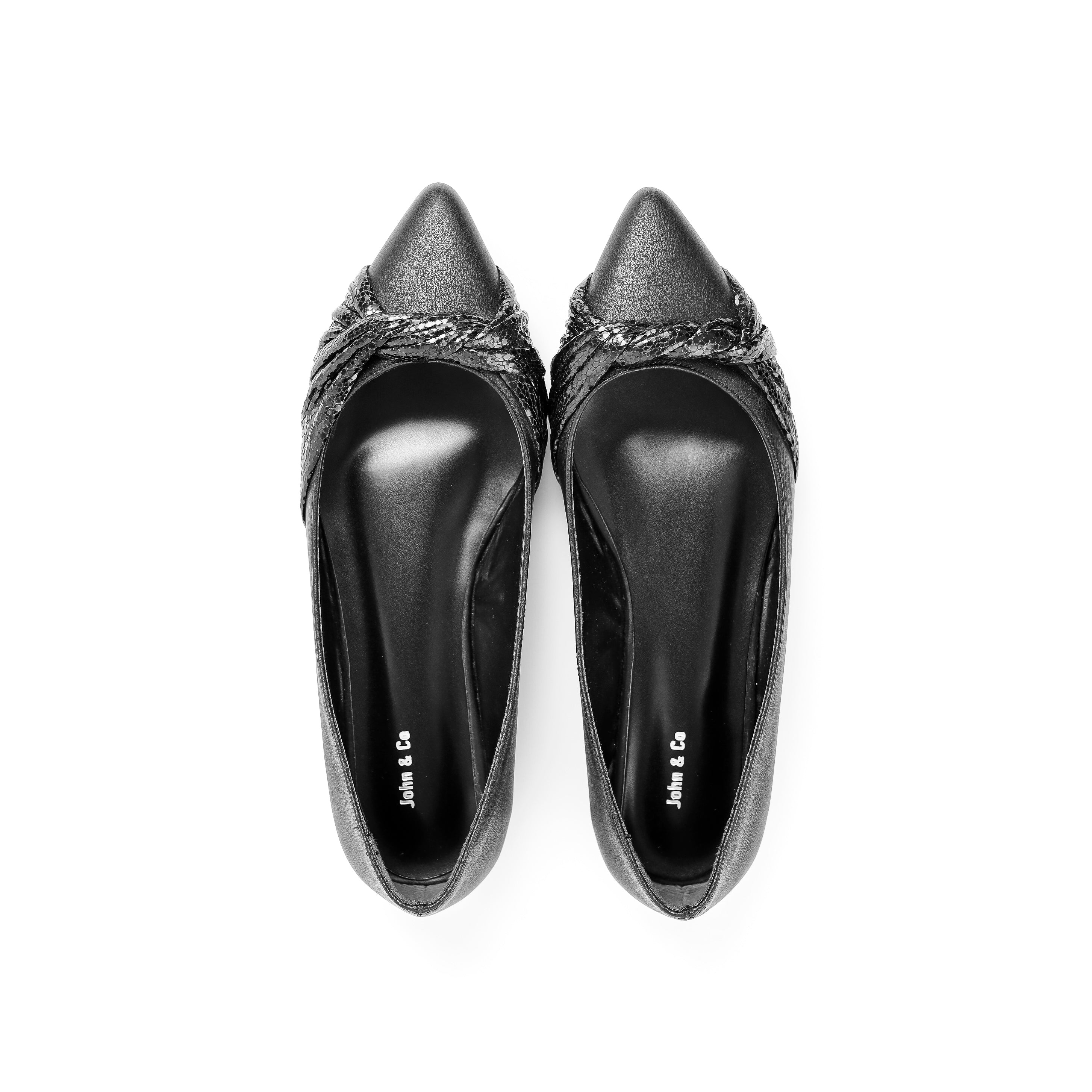 Sophisticated Knotted Evening Black