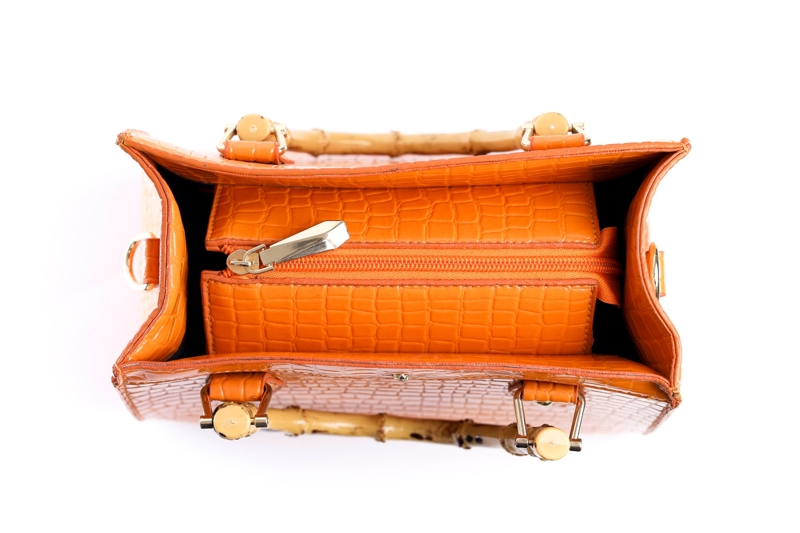 Emerald Bamboo Tote Orange