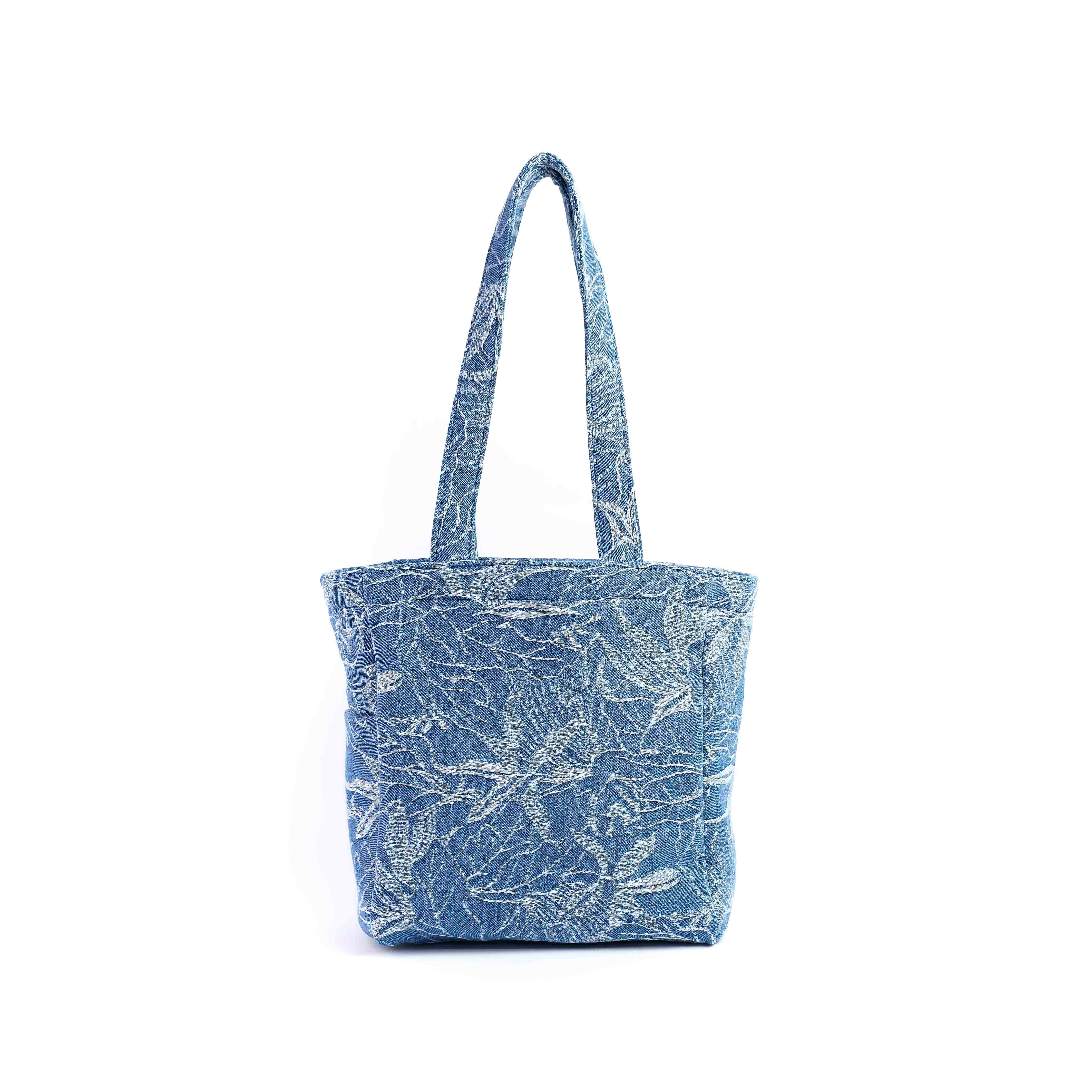 Daisy tote bag Light blue