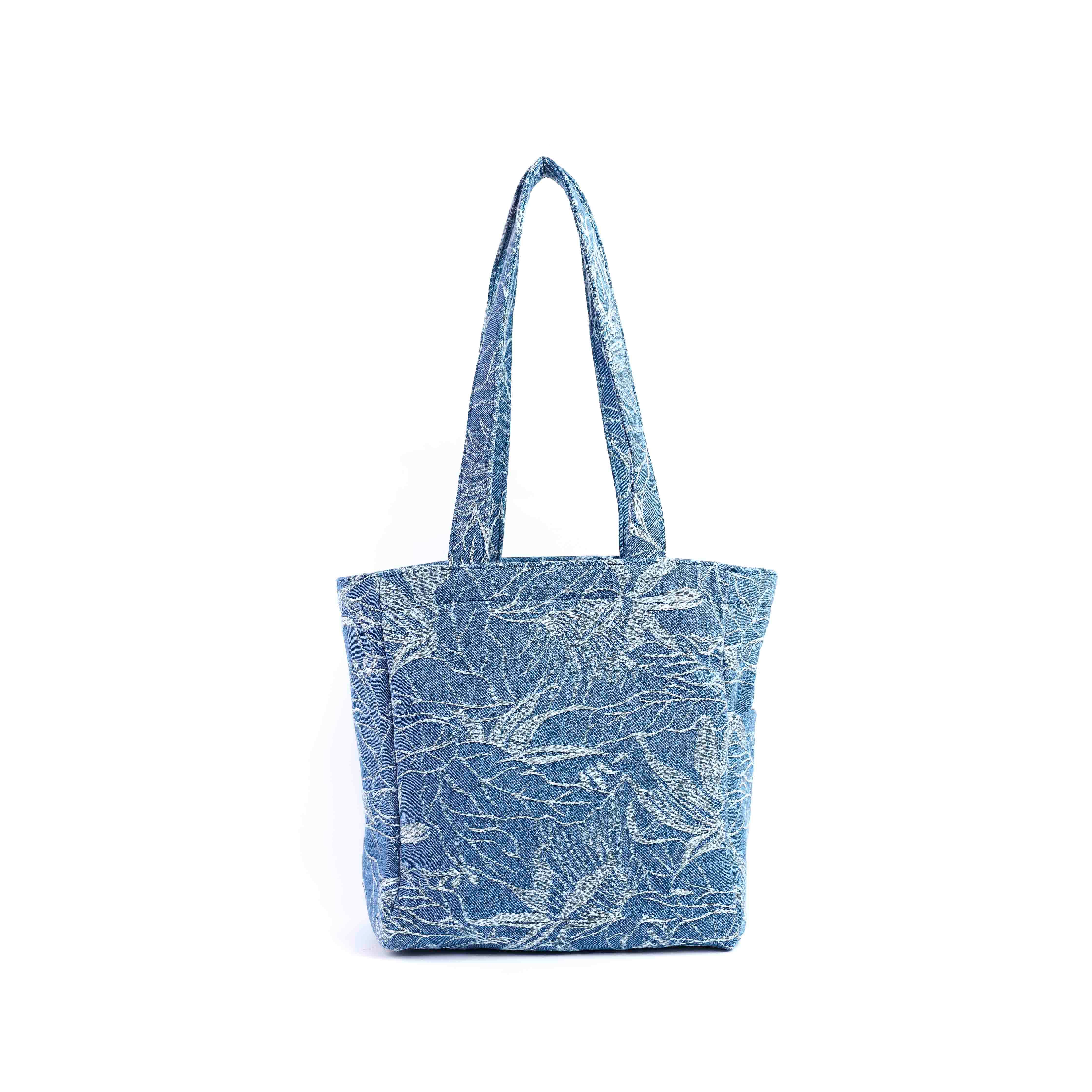 Daisy tote bag Light blue