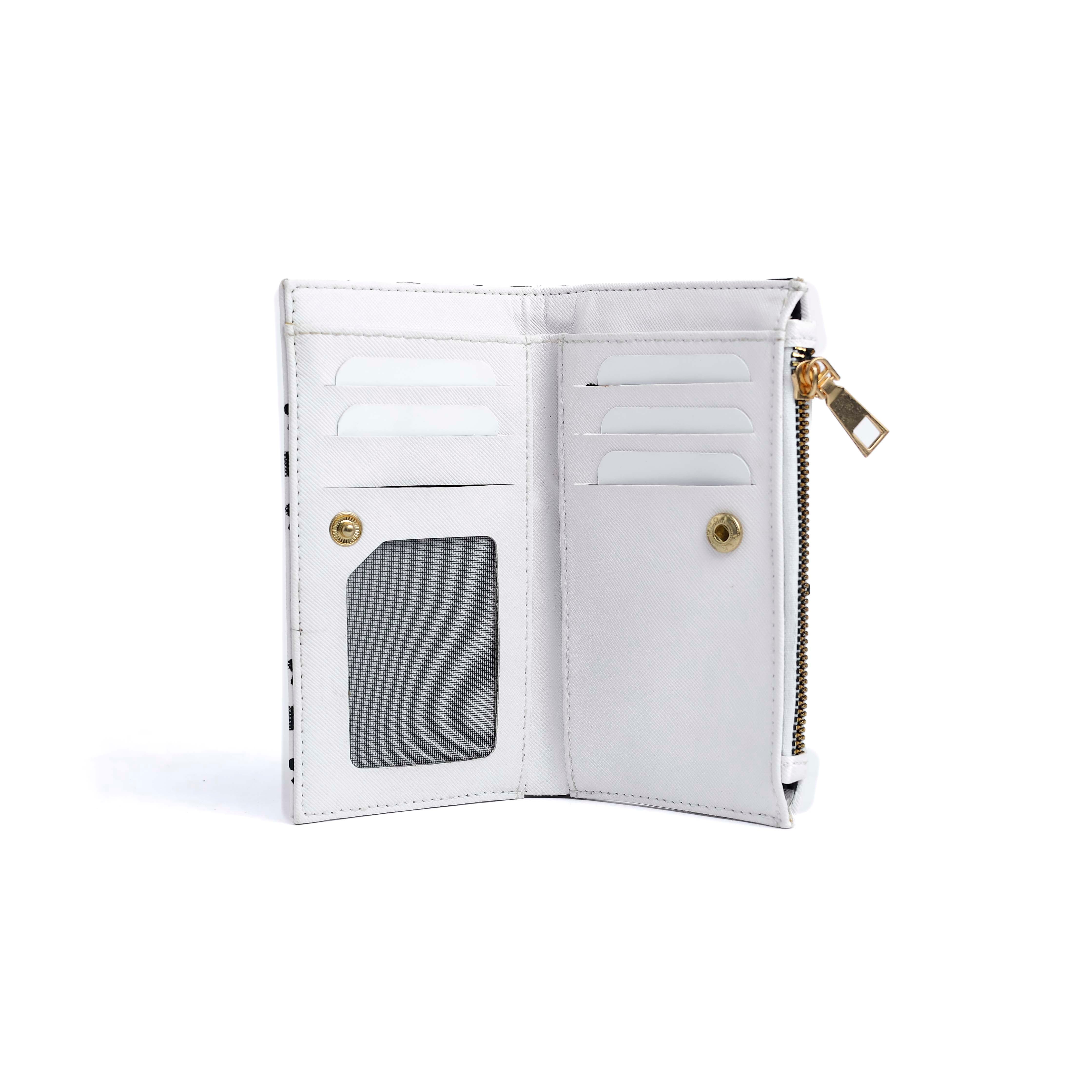 Mode wallet White/hearts