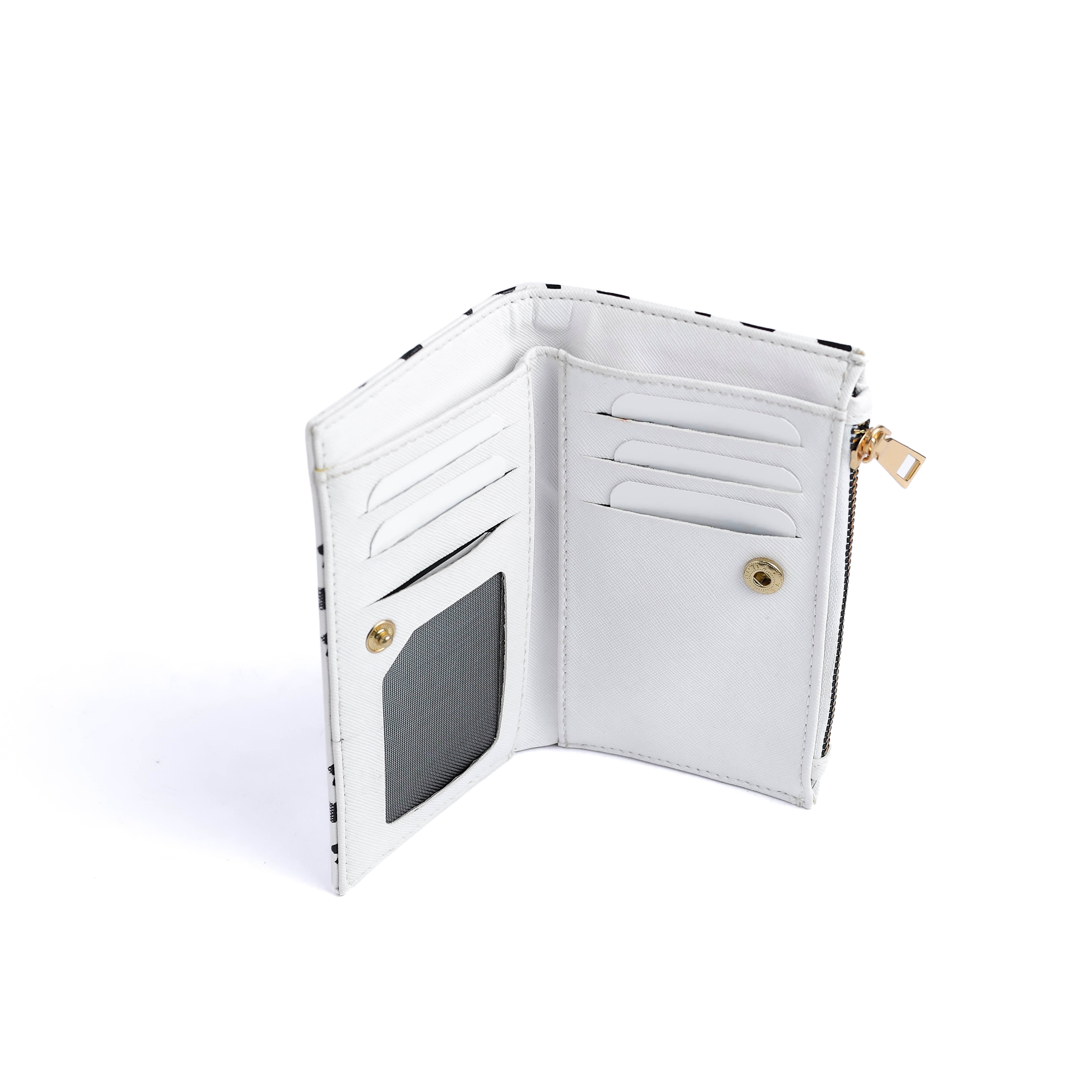 Mode wallet White/hearts
