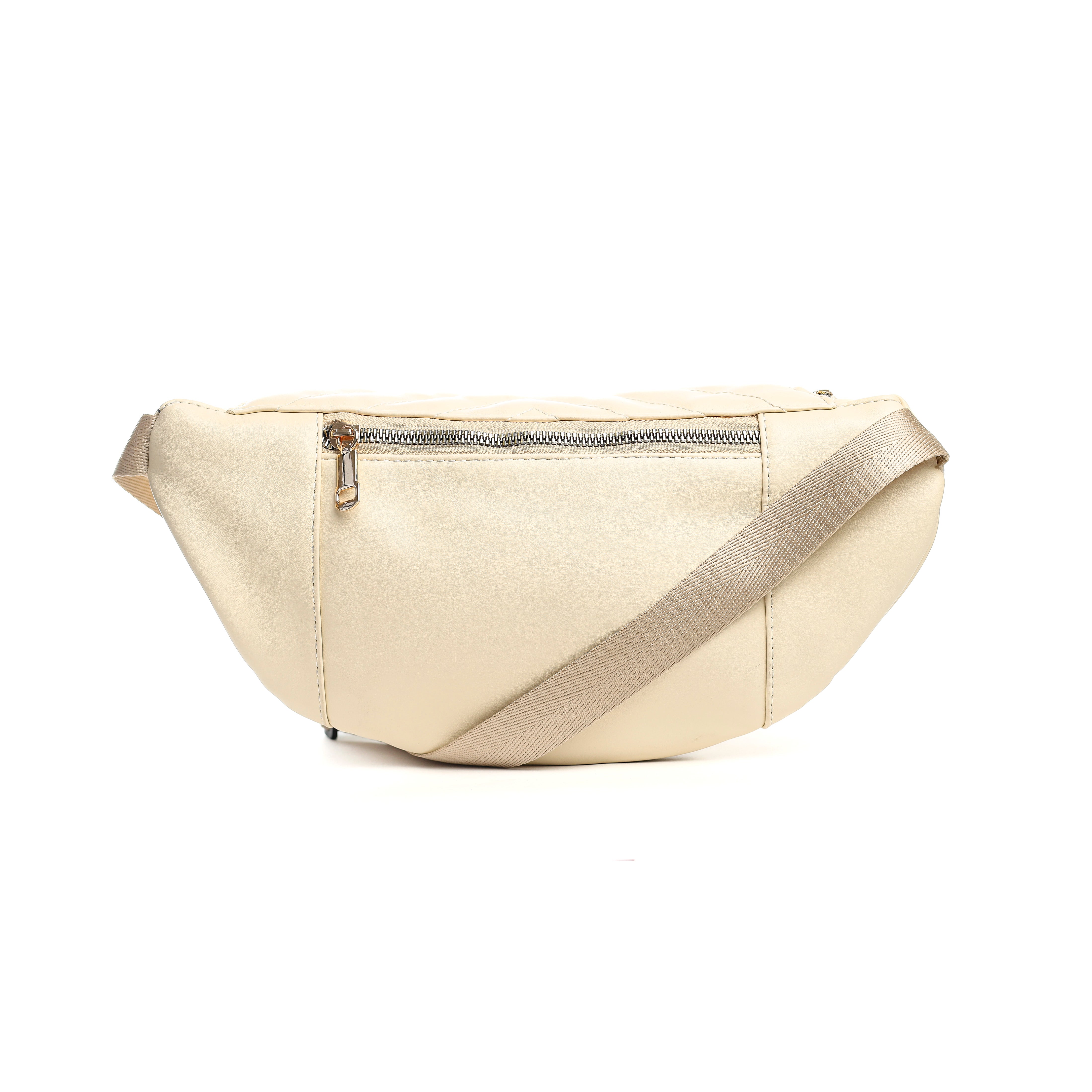 Quilted Belt Bag Off white