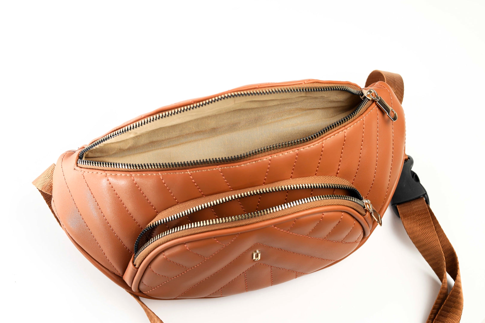 Quilted Belt Bag Havane