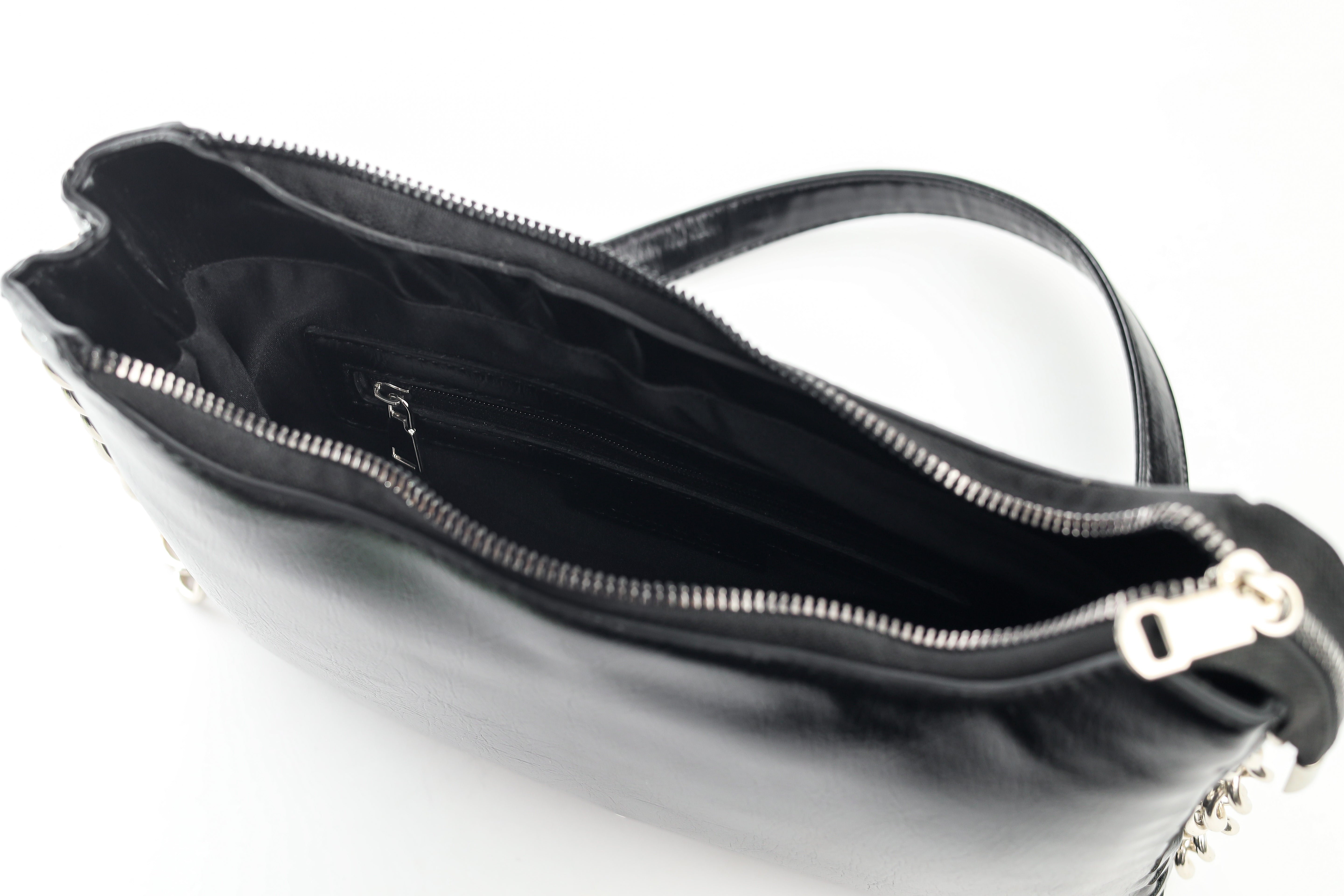 Ivory Chain Bag Black