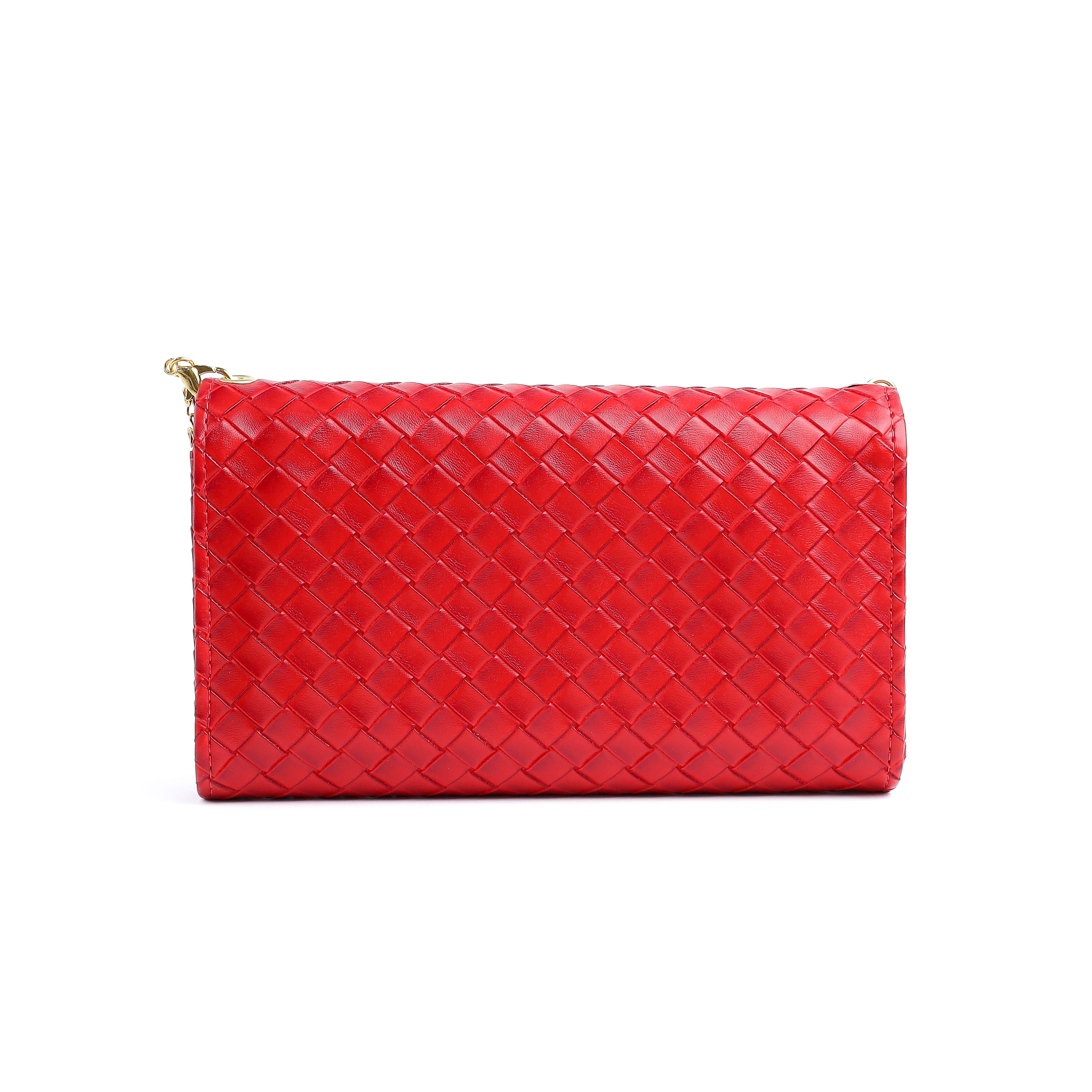 Zoia Wallet Woven Red