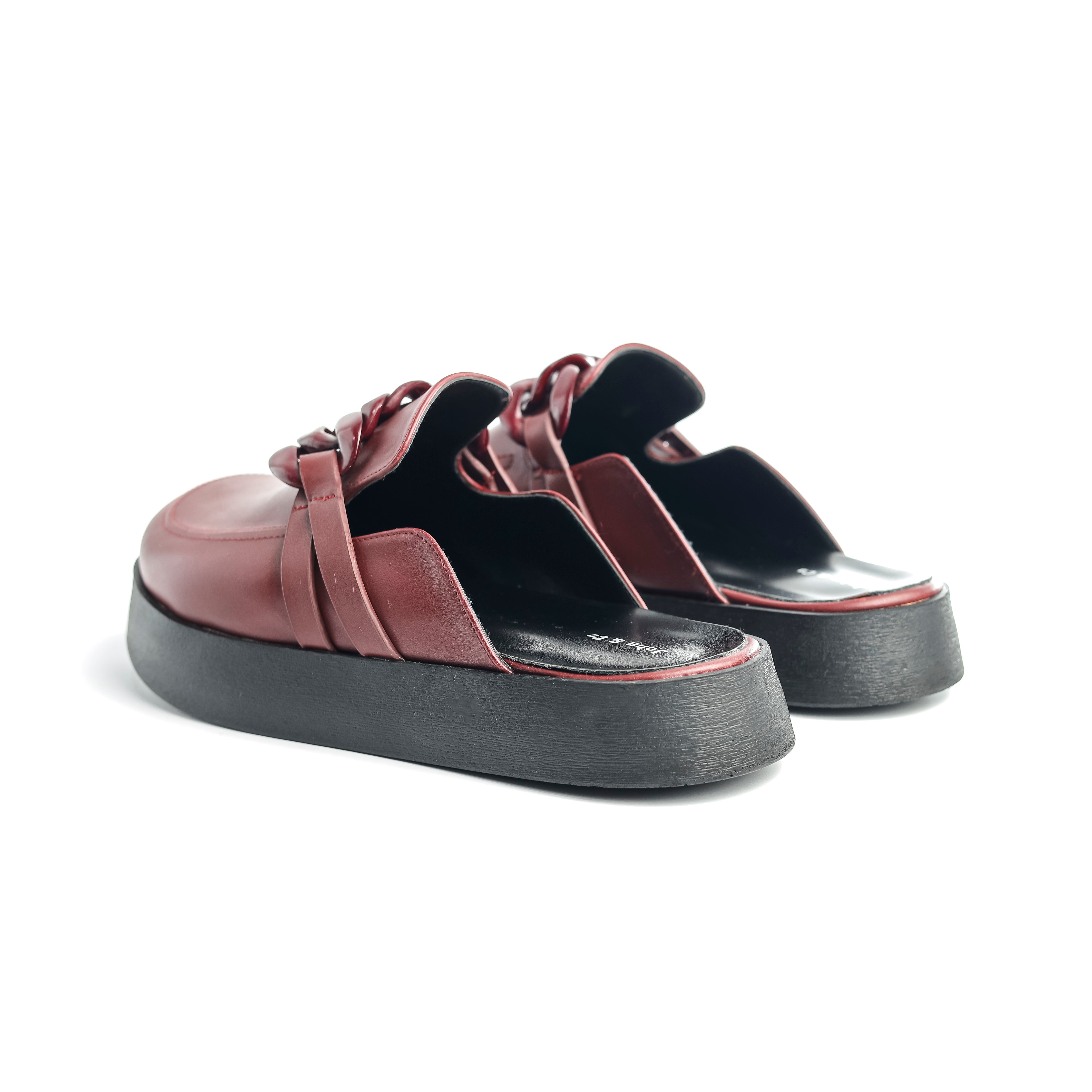 Metal Mavin clogs Burgundy