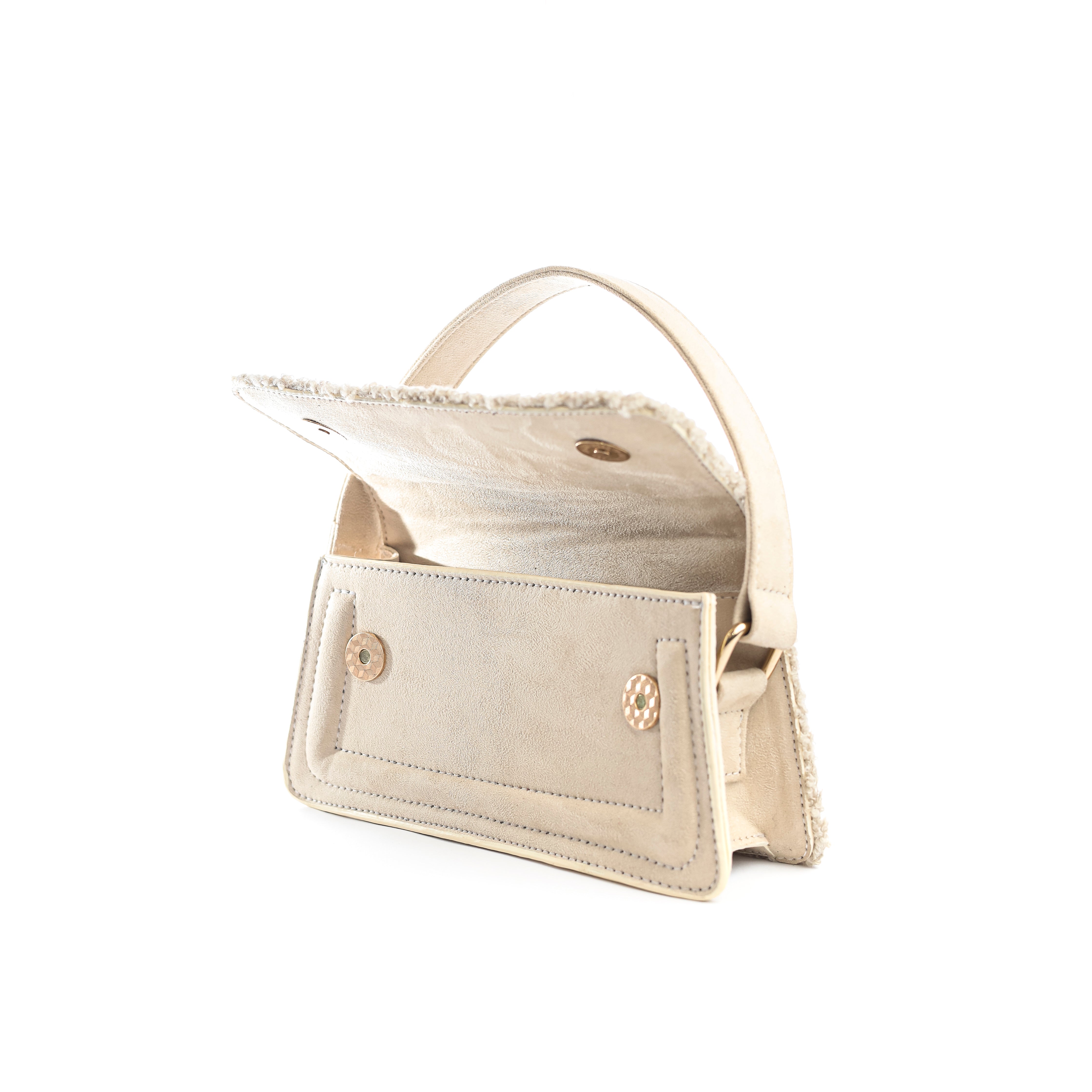 Shearling Style Satchel