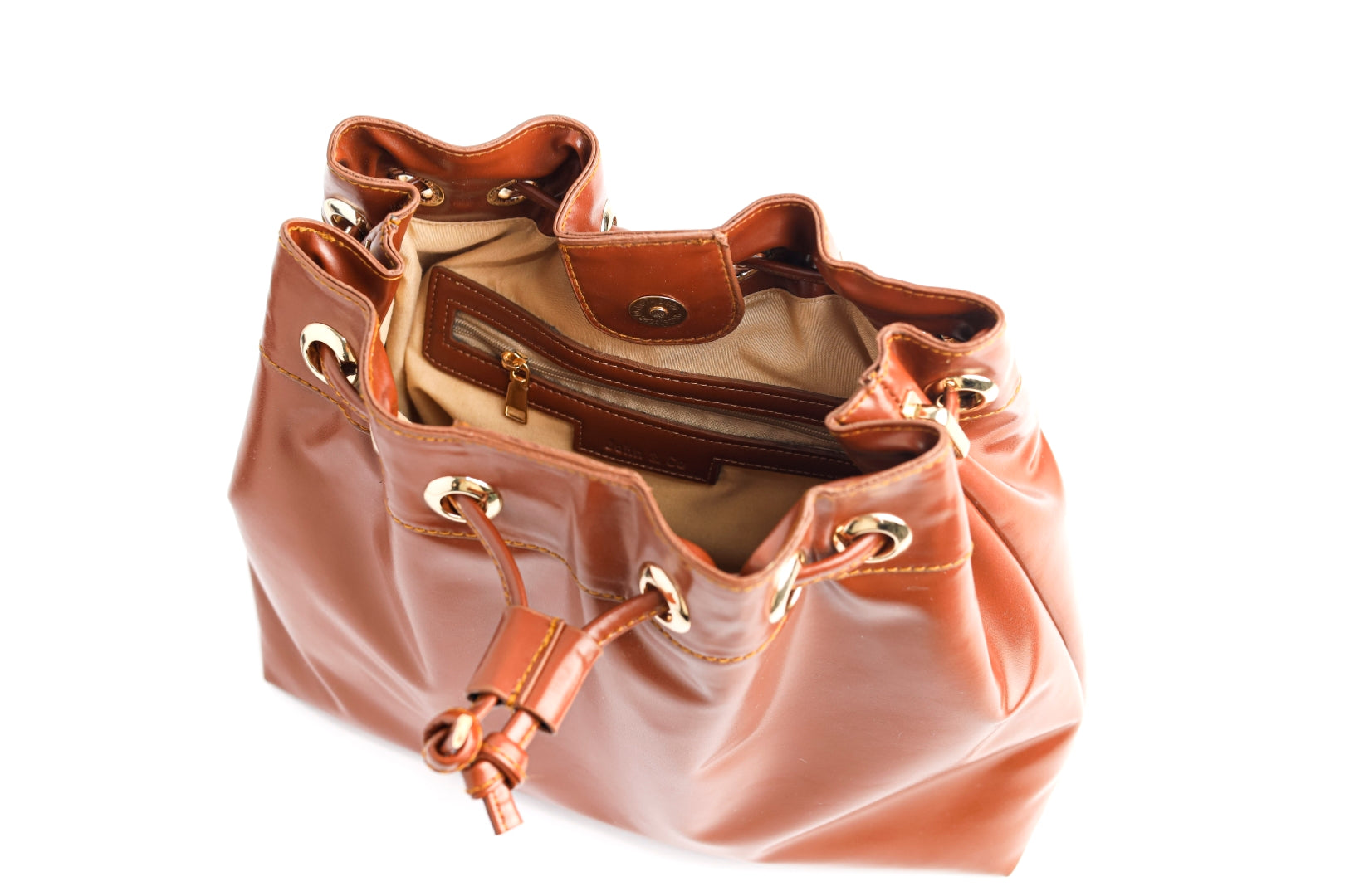Vintage-Inspired Leather Bucket Havan