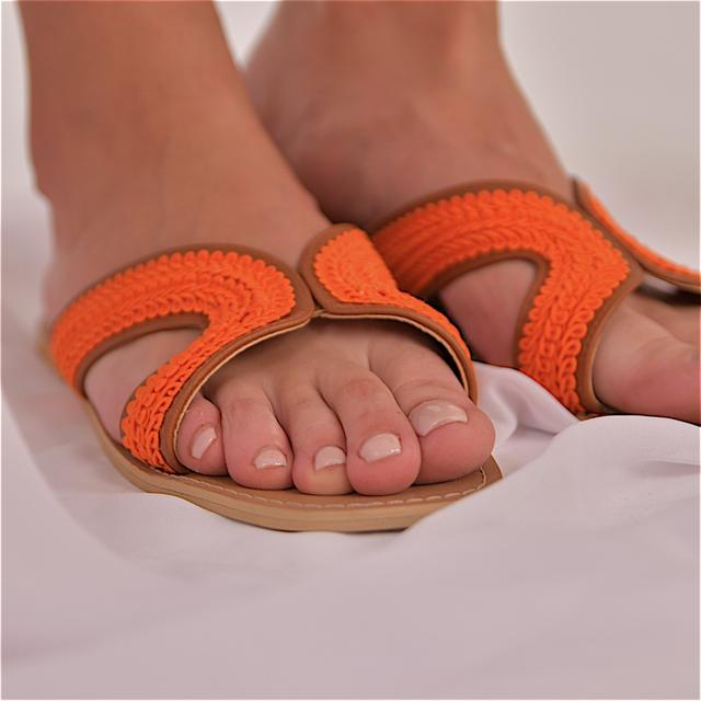 Sunset Slippers - Orange