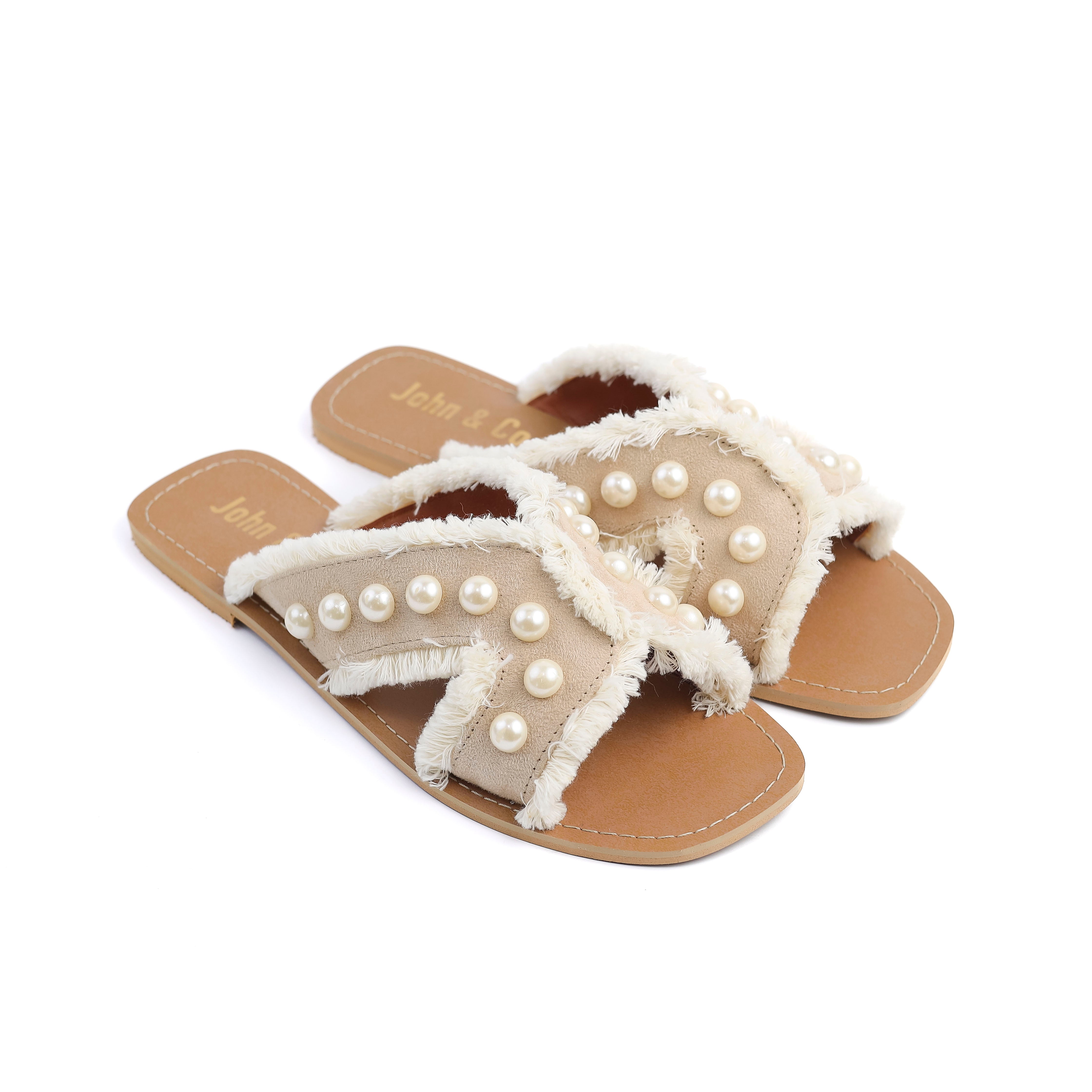 PearlOasis Slippers Beige