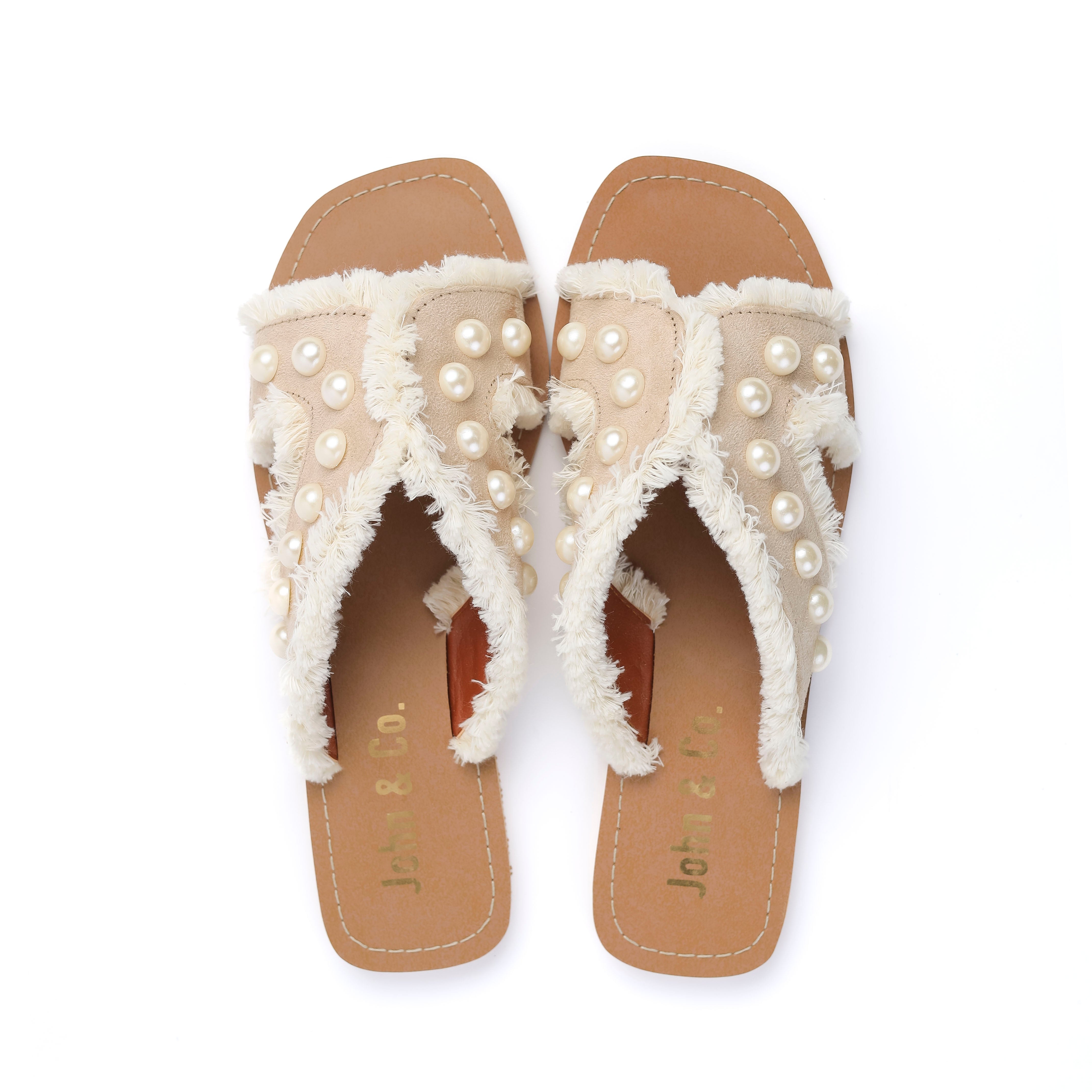 PearlOasis Slippers Beige