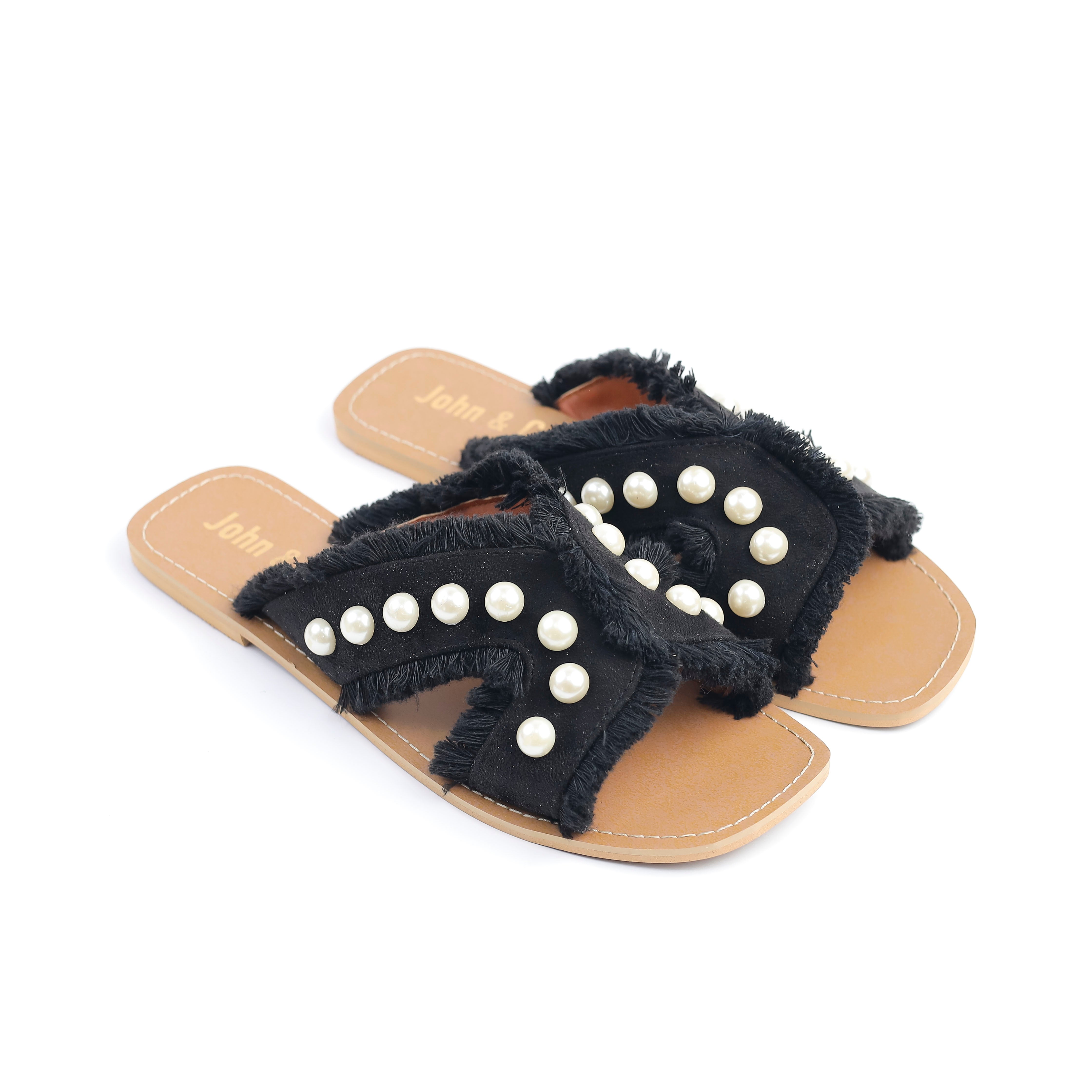 PearlOasis Slippers Black