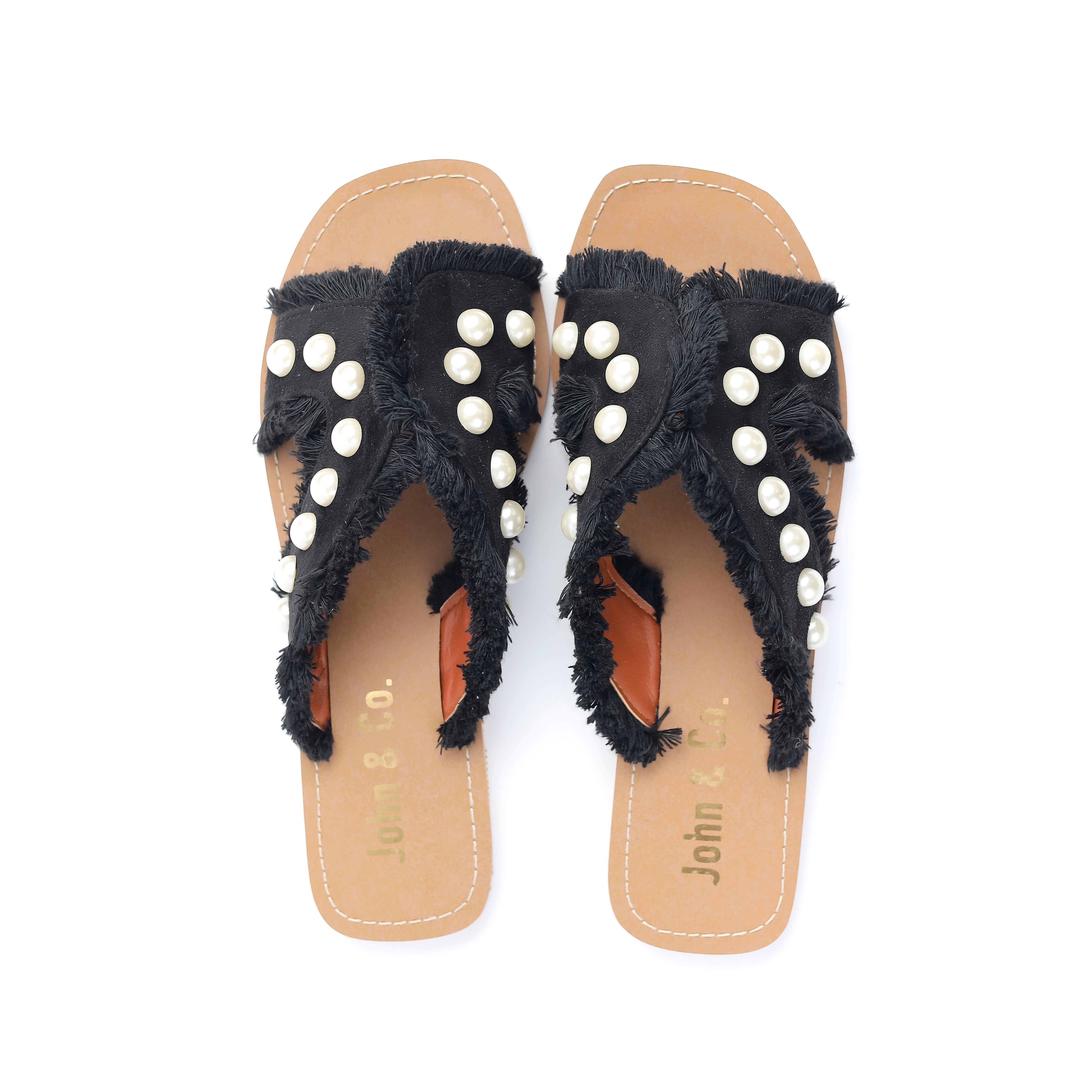 PearlOasis Slippers Black