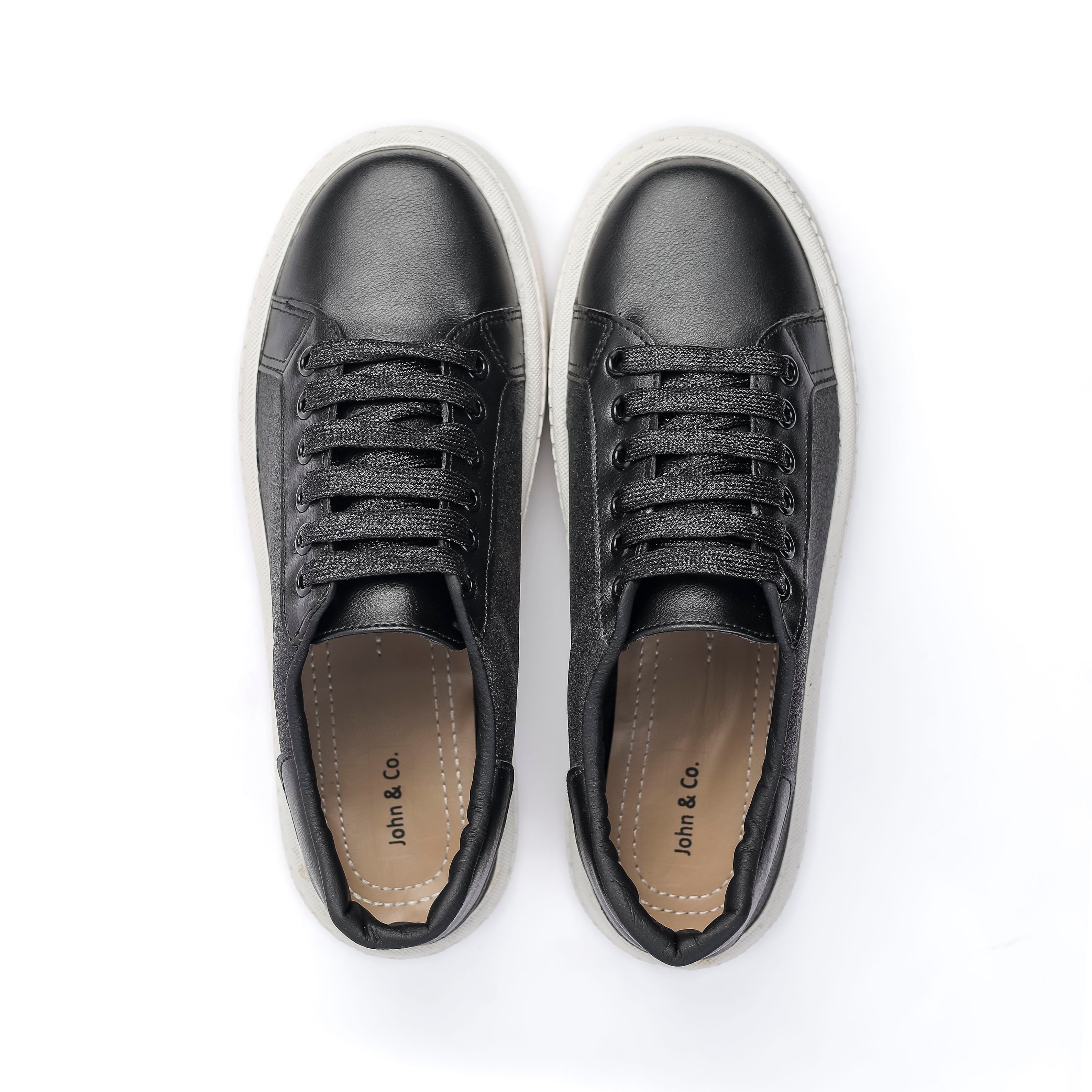 glam sneakers Black