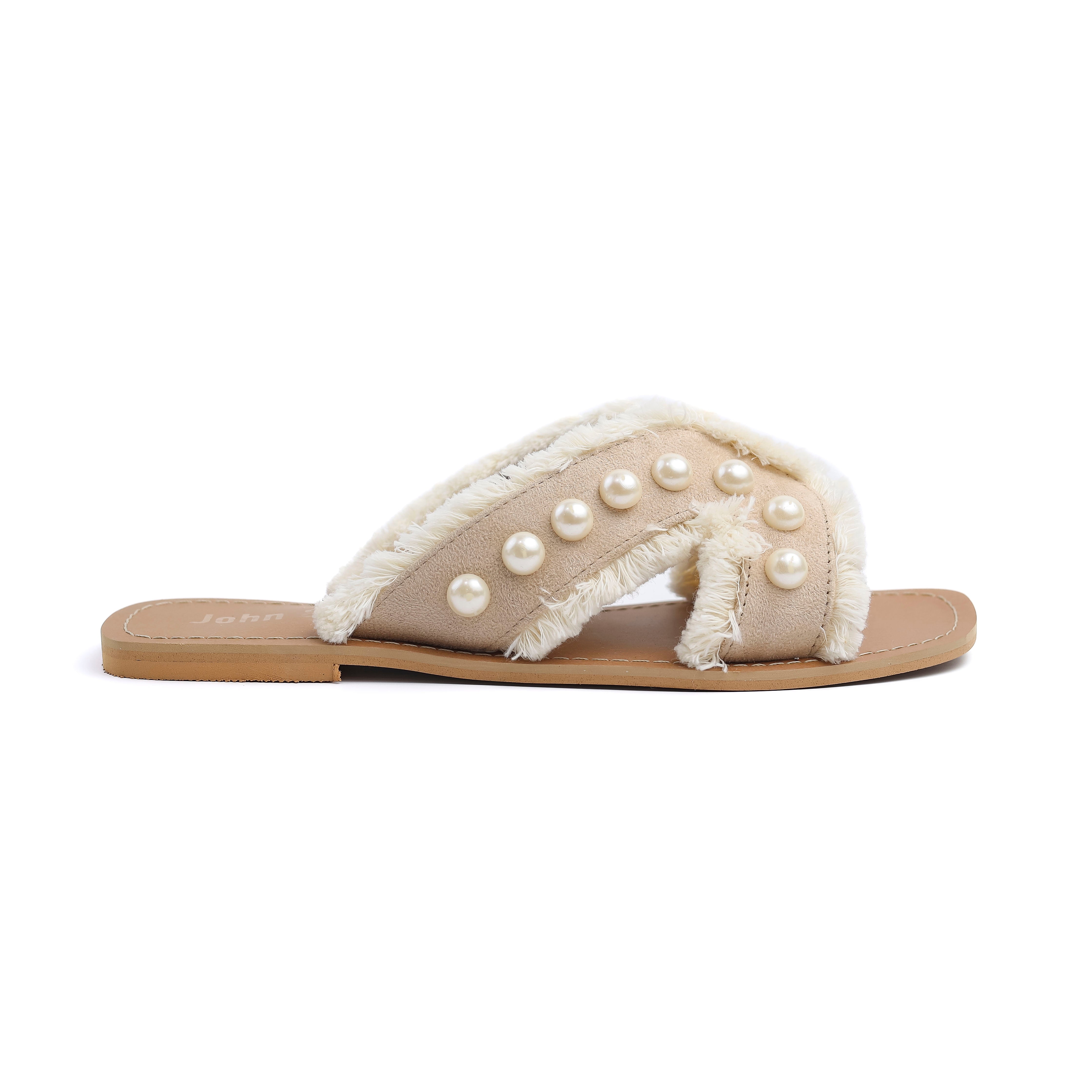 PearlOasis Slippers Beige