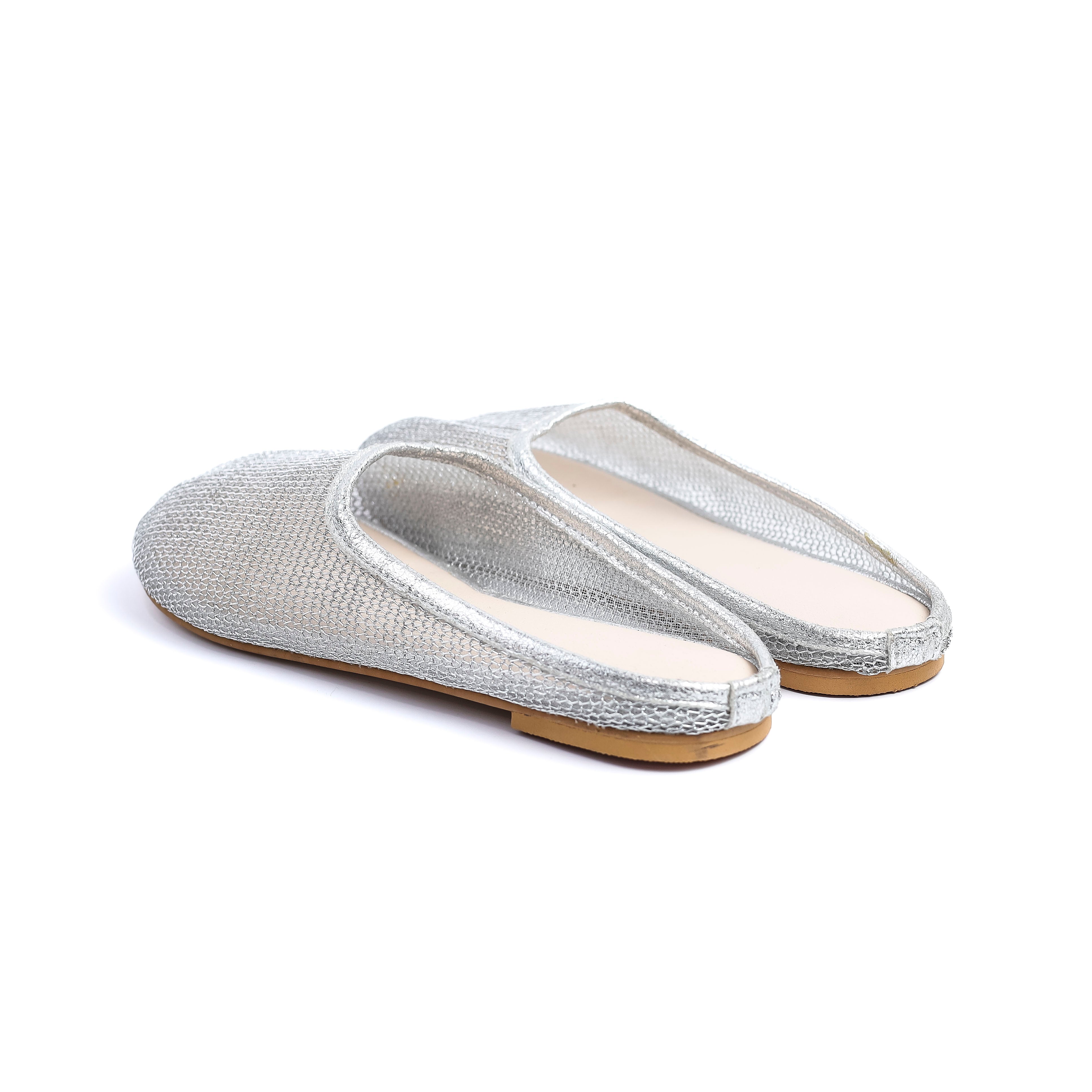 Veil Slippers Silver