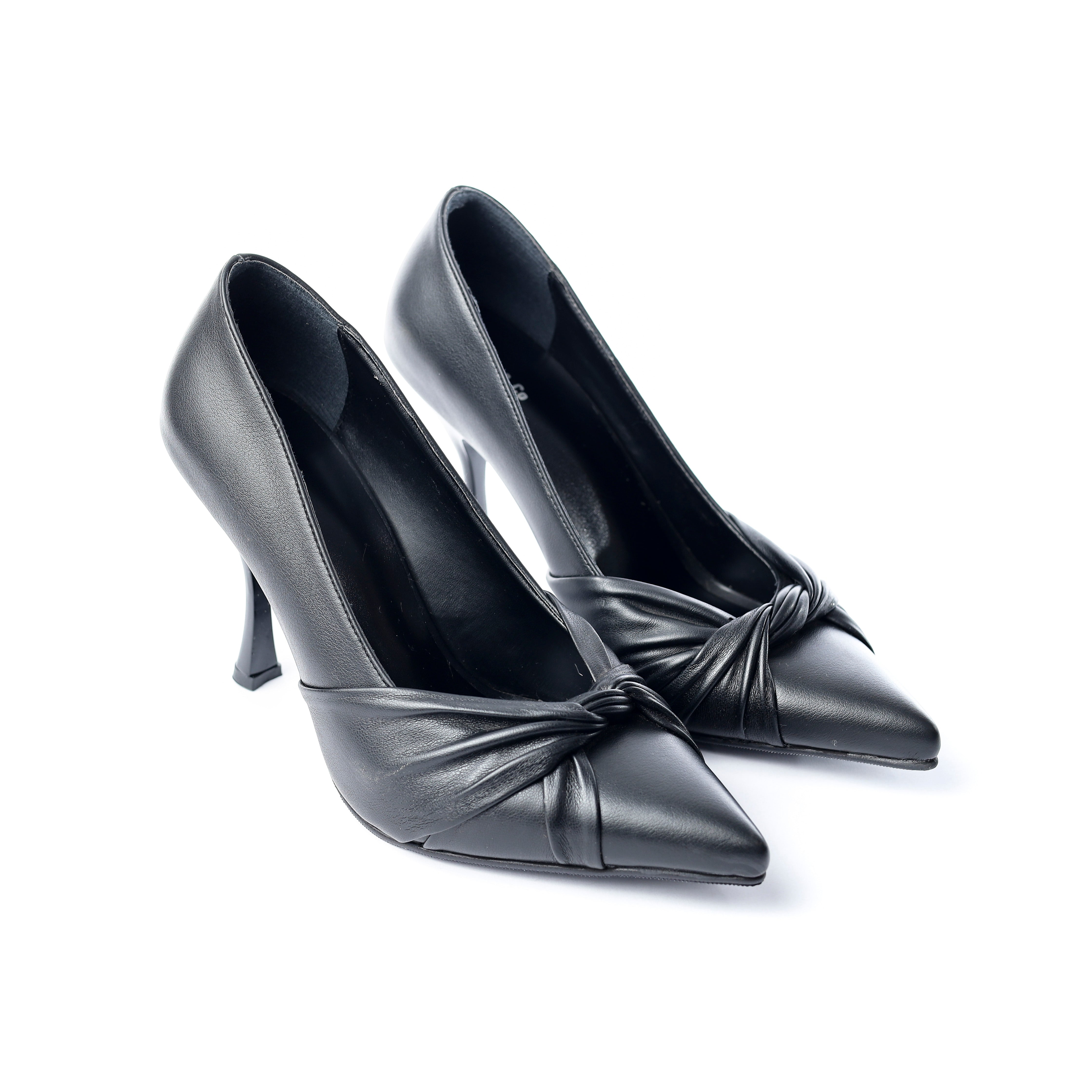 Elegance Knot Heels Black