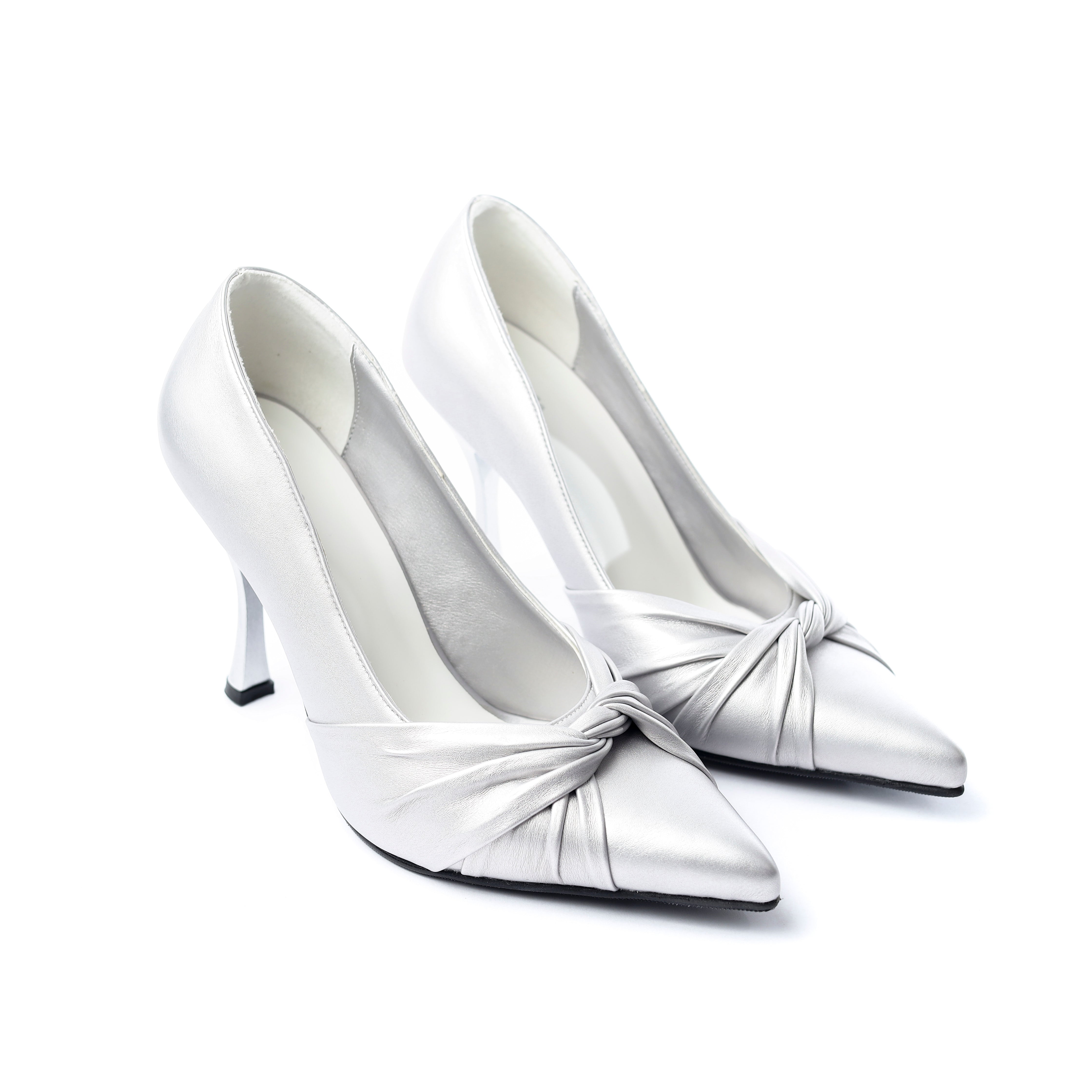 Elegance Knot Heels Silver