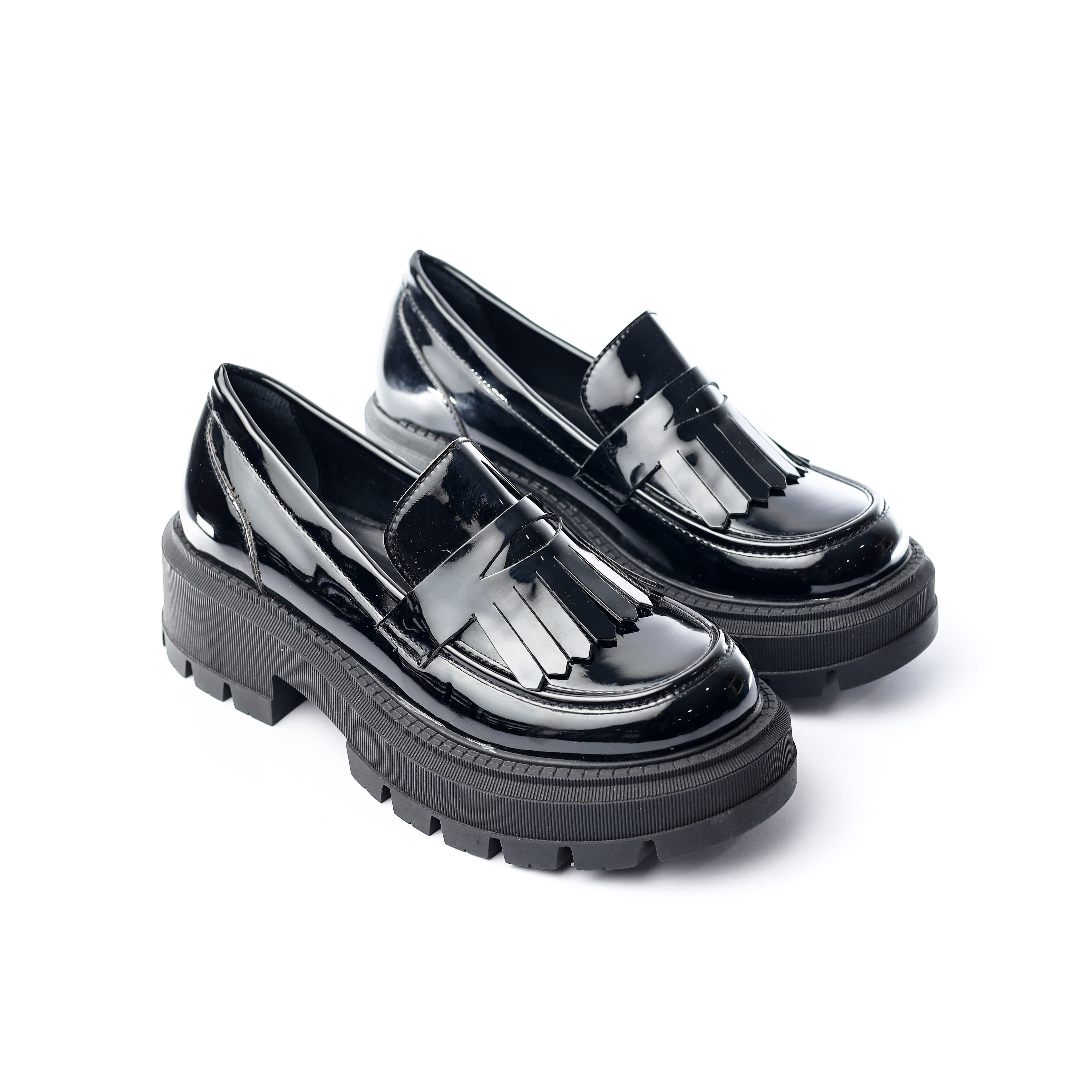 Onyx Shine Loafers Black