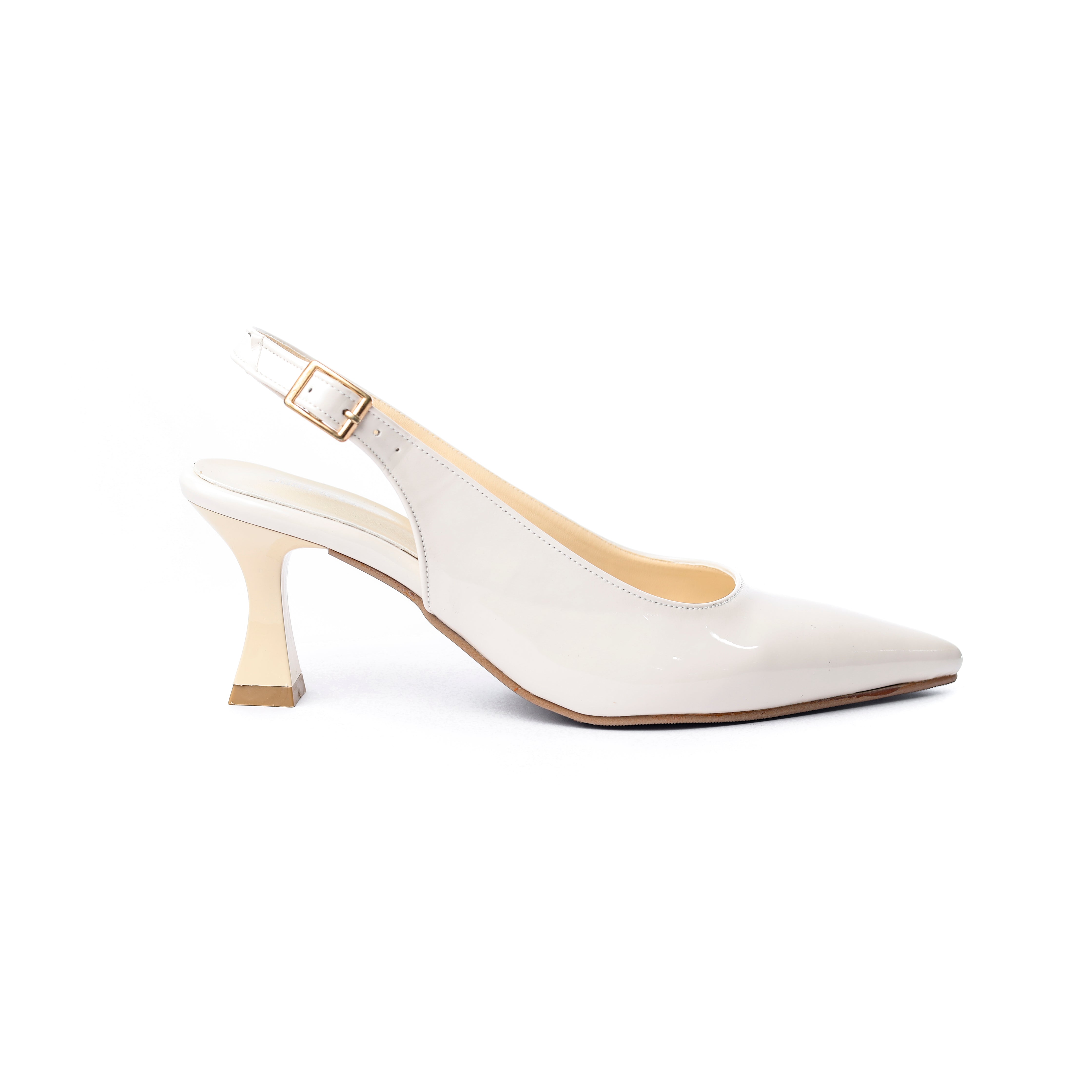 Chic Slingback Stilettos "Off white"