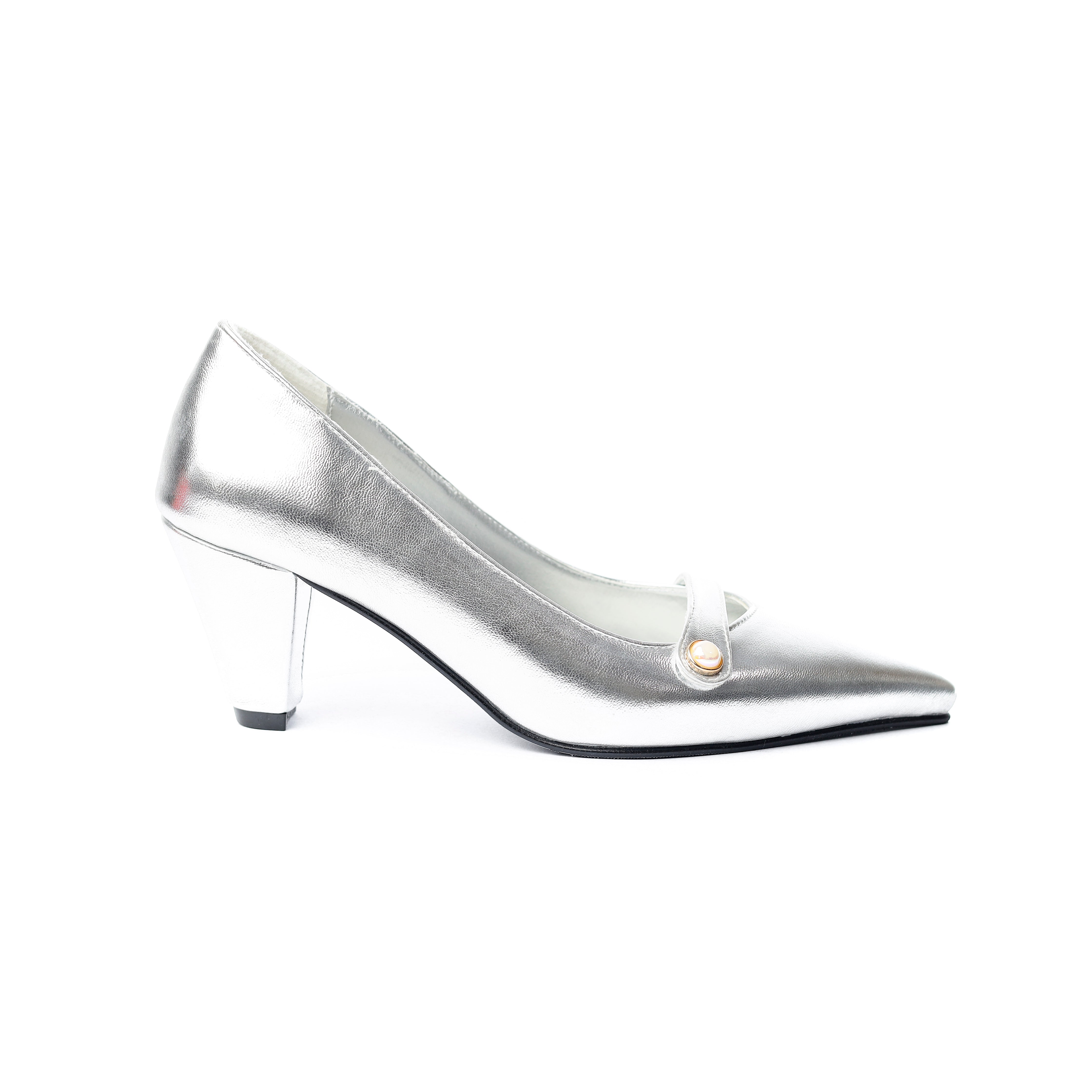 Midnight Glamour Heels Silver