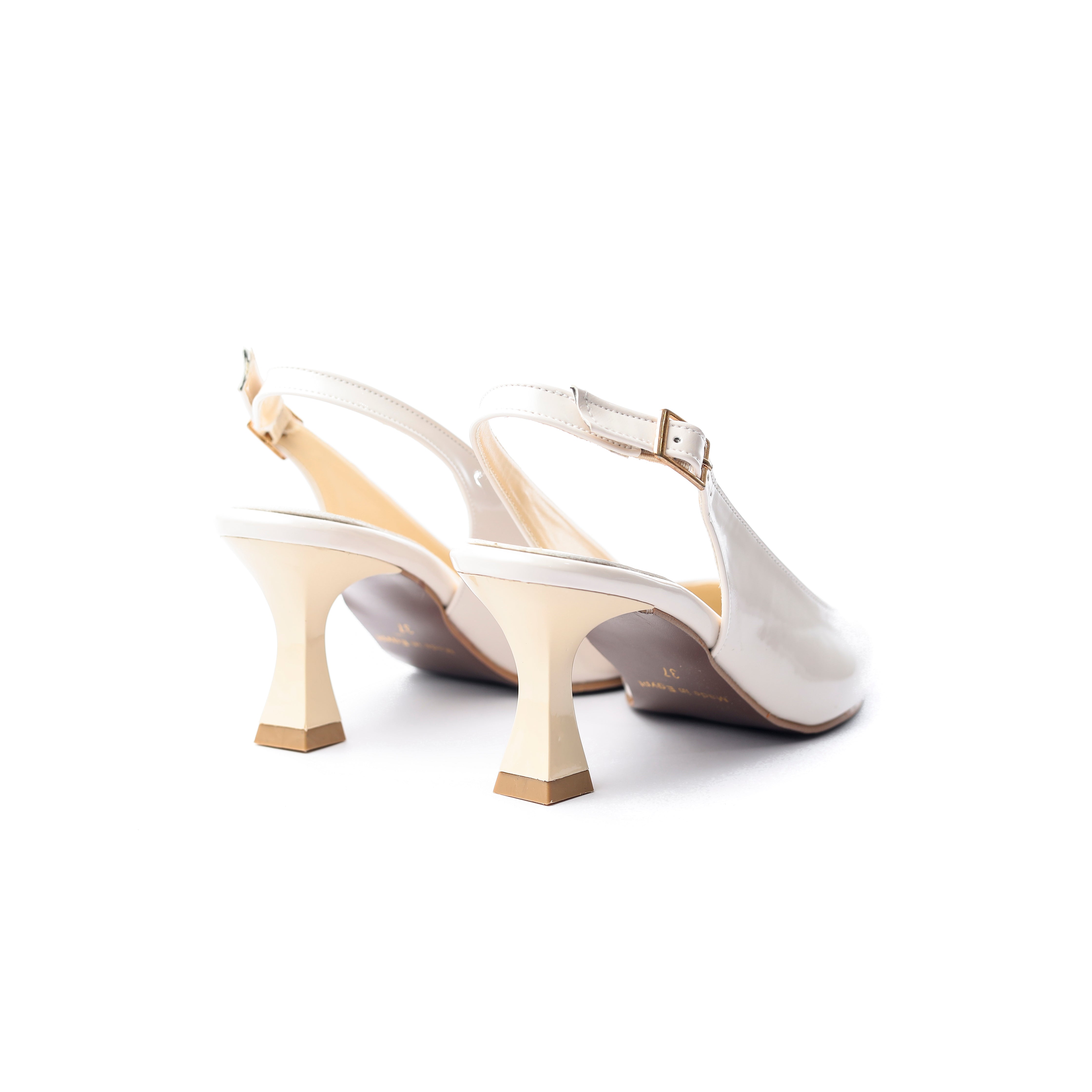 Chic Slingback Stilettos "Off white"